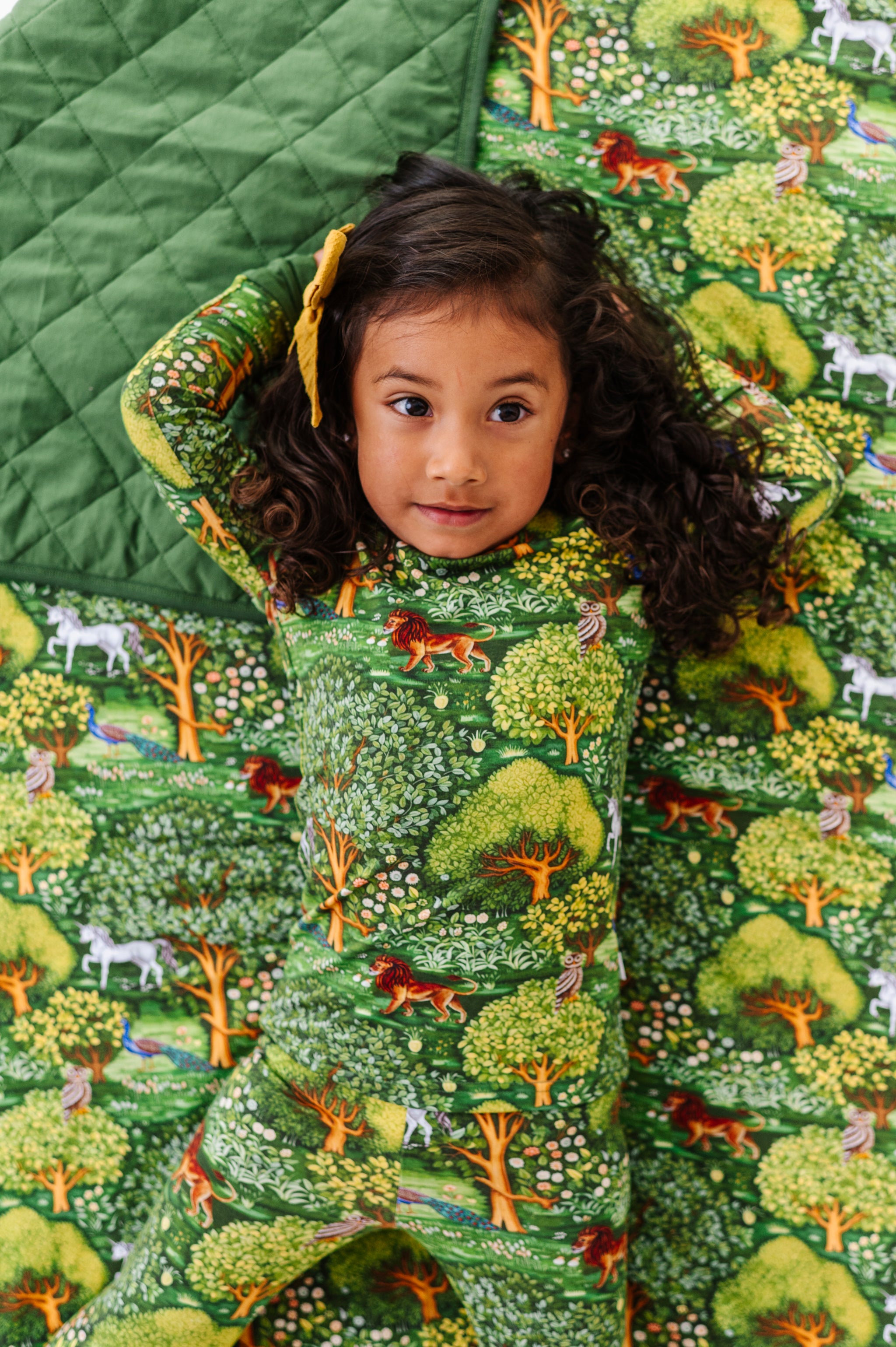 Medieval Gardens Quilted Oversized Blanket