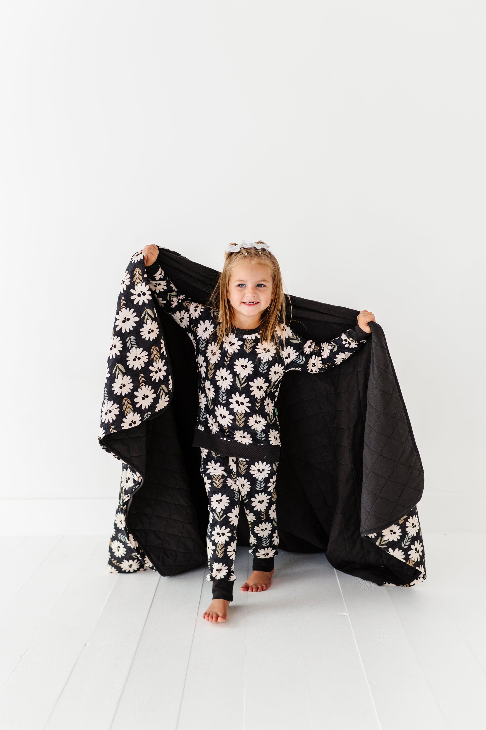 Mourning Glory Quilted Oversized Blanket