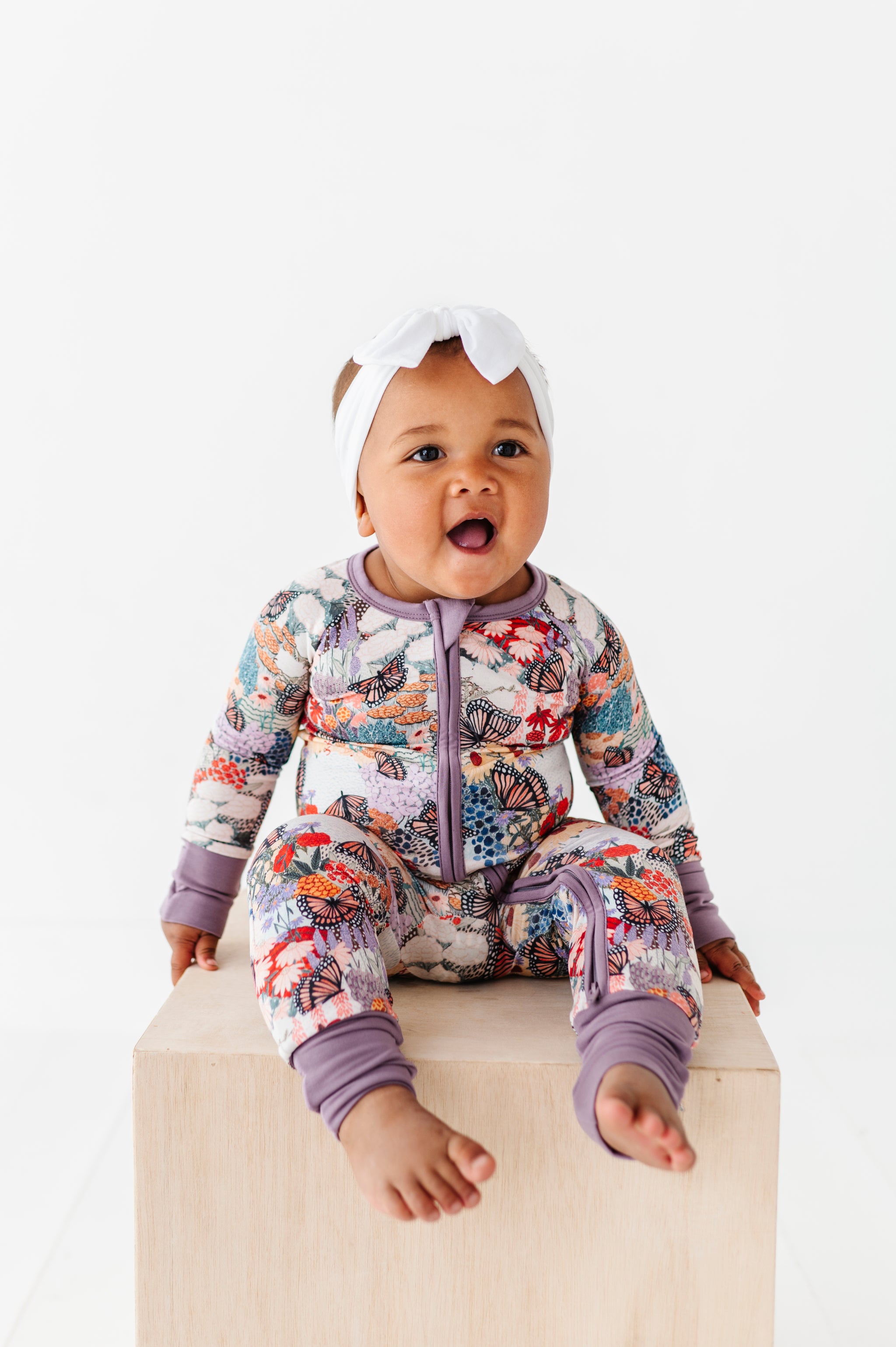 Monarch Meadows Zip Romper