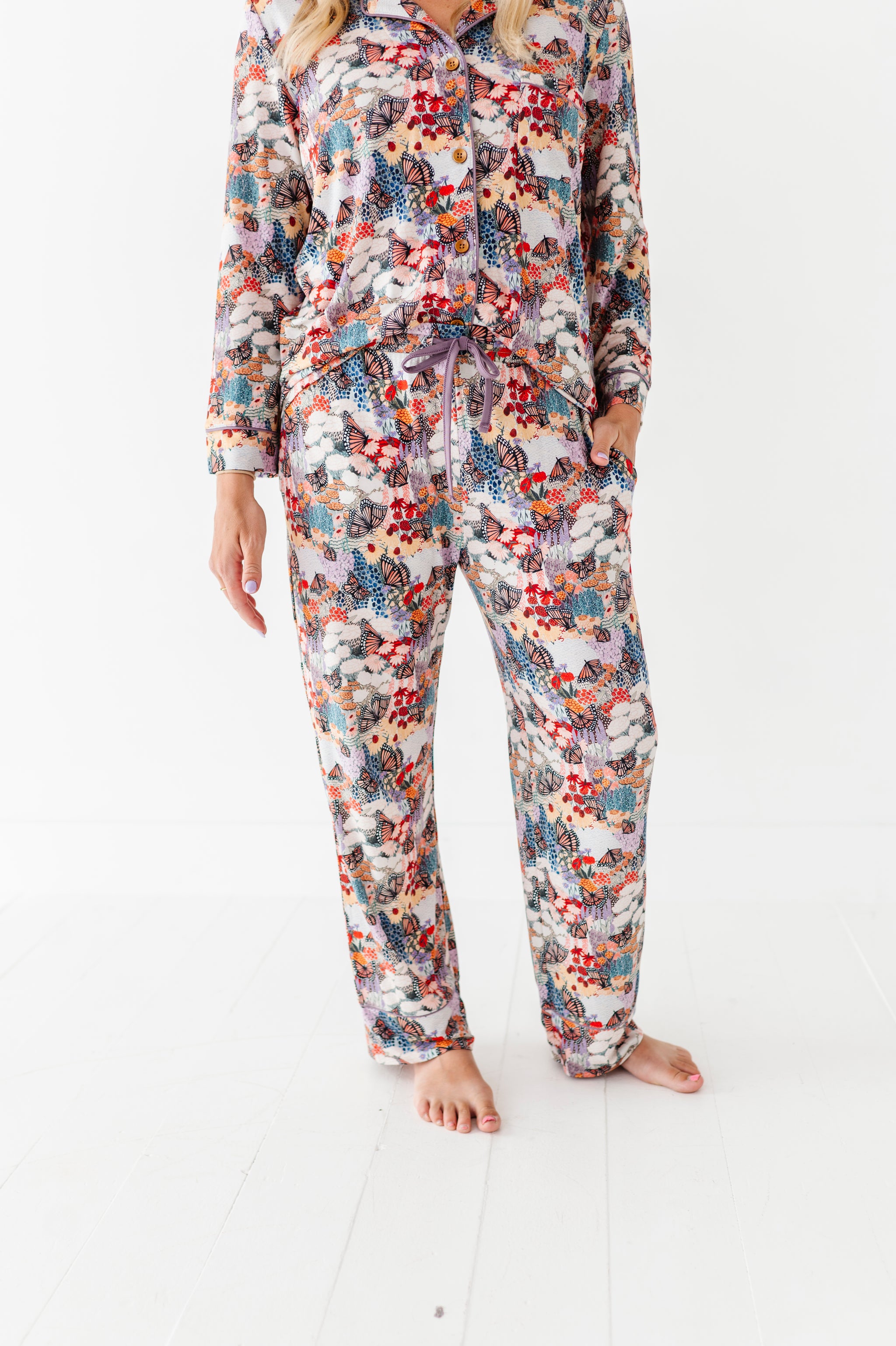 Monarch Meadows Women's Relaxed Long-Sleeve PJ Set