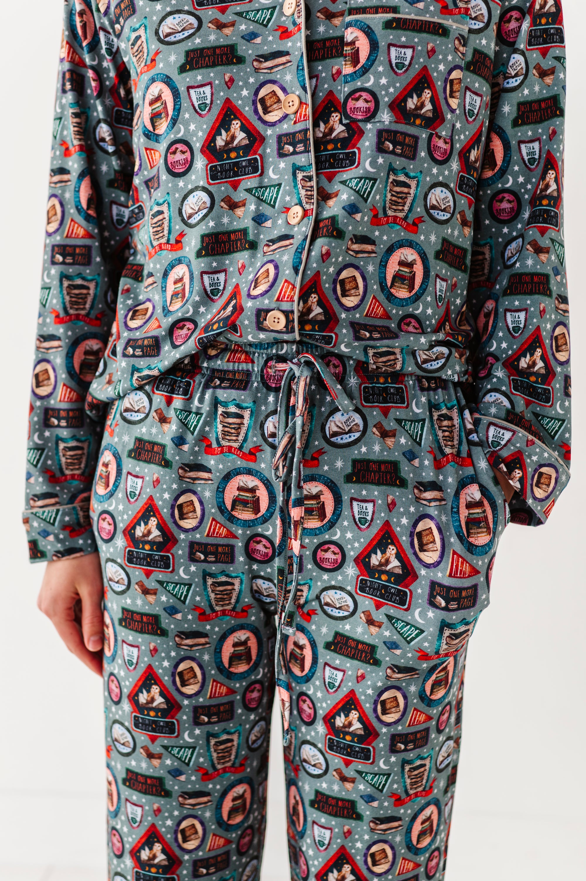 Late Night Book Club Women's Relaxed Long-Sleeve PJ Set