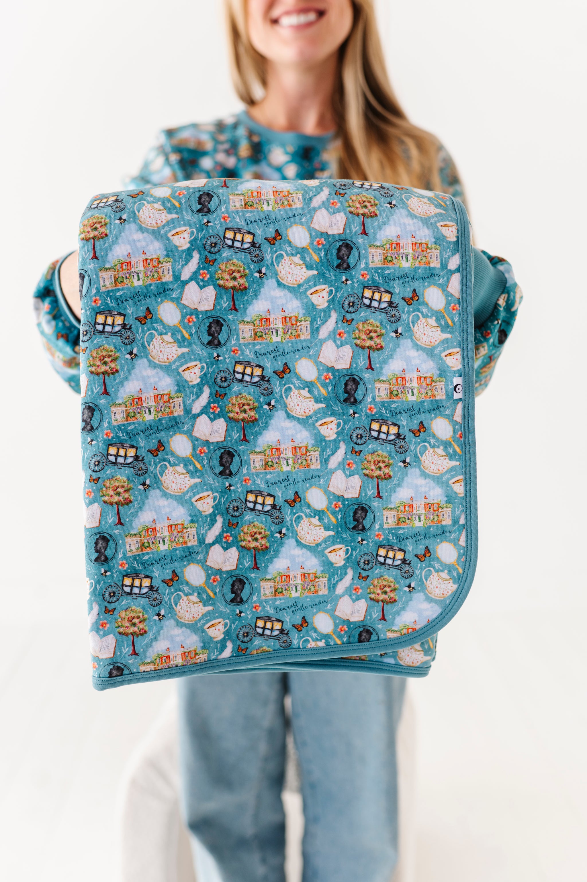Gentle Reader Quilted Oversized Blanket