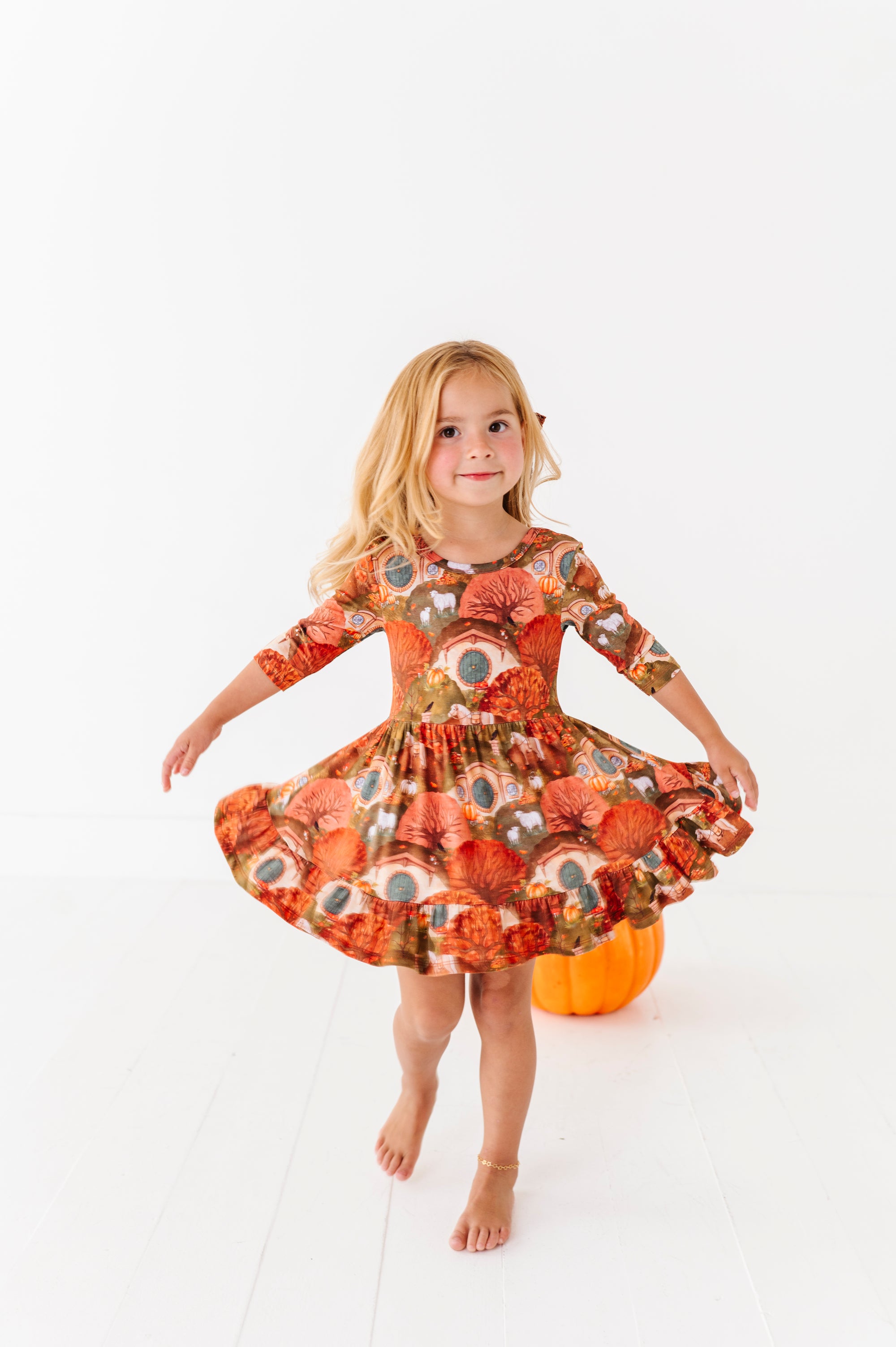 The Shire™ In Autumn Girls' Twirl Dress + Shorts