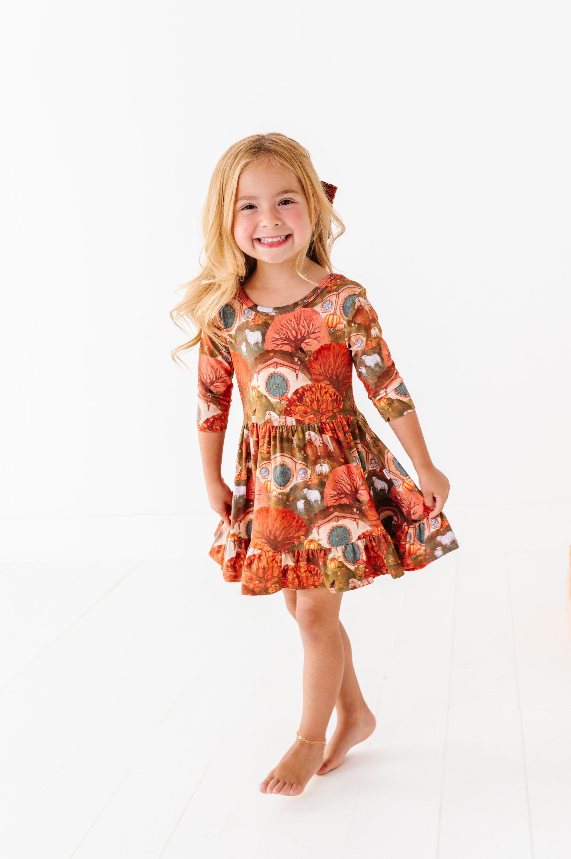 The Shire™ In Autumn Girls' Twirl Dress + Shorts