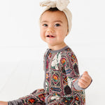 Hallowindow Zip Romper