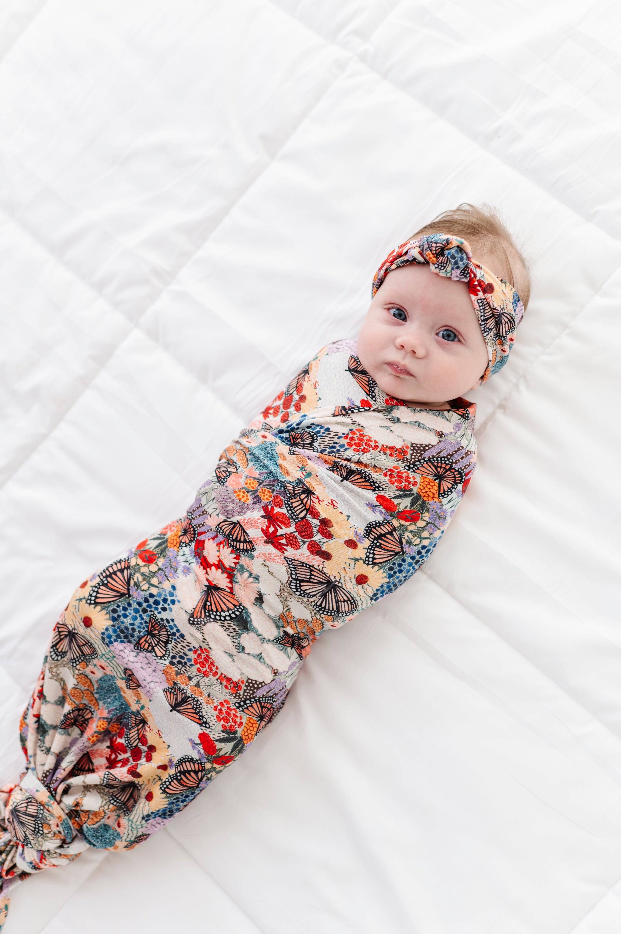 Monarch Meadows Swaddle & Bow Set