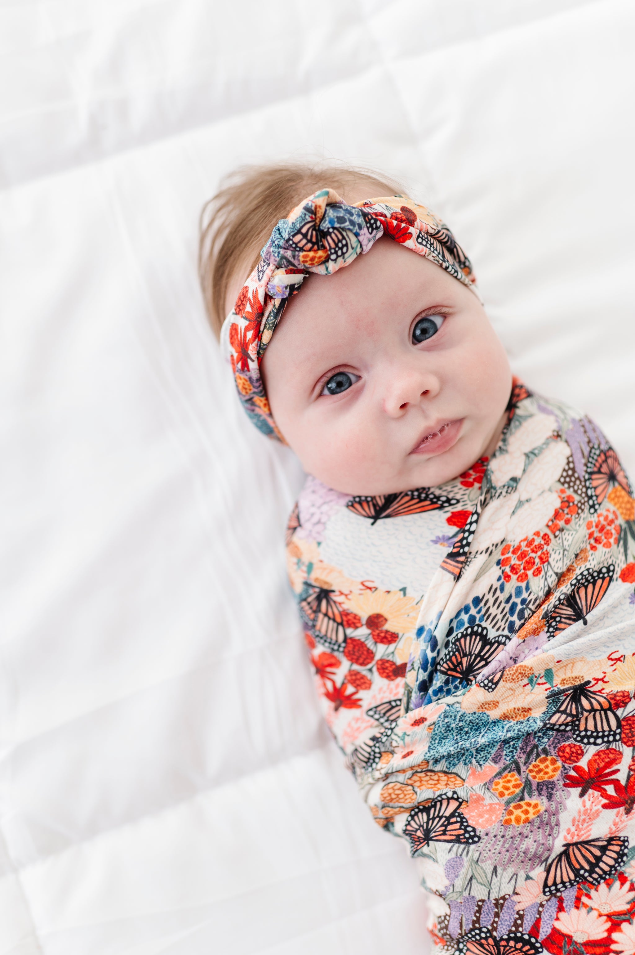 Monarch Meadows Swaddle & Bow Set
