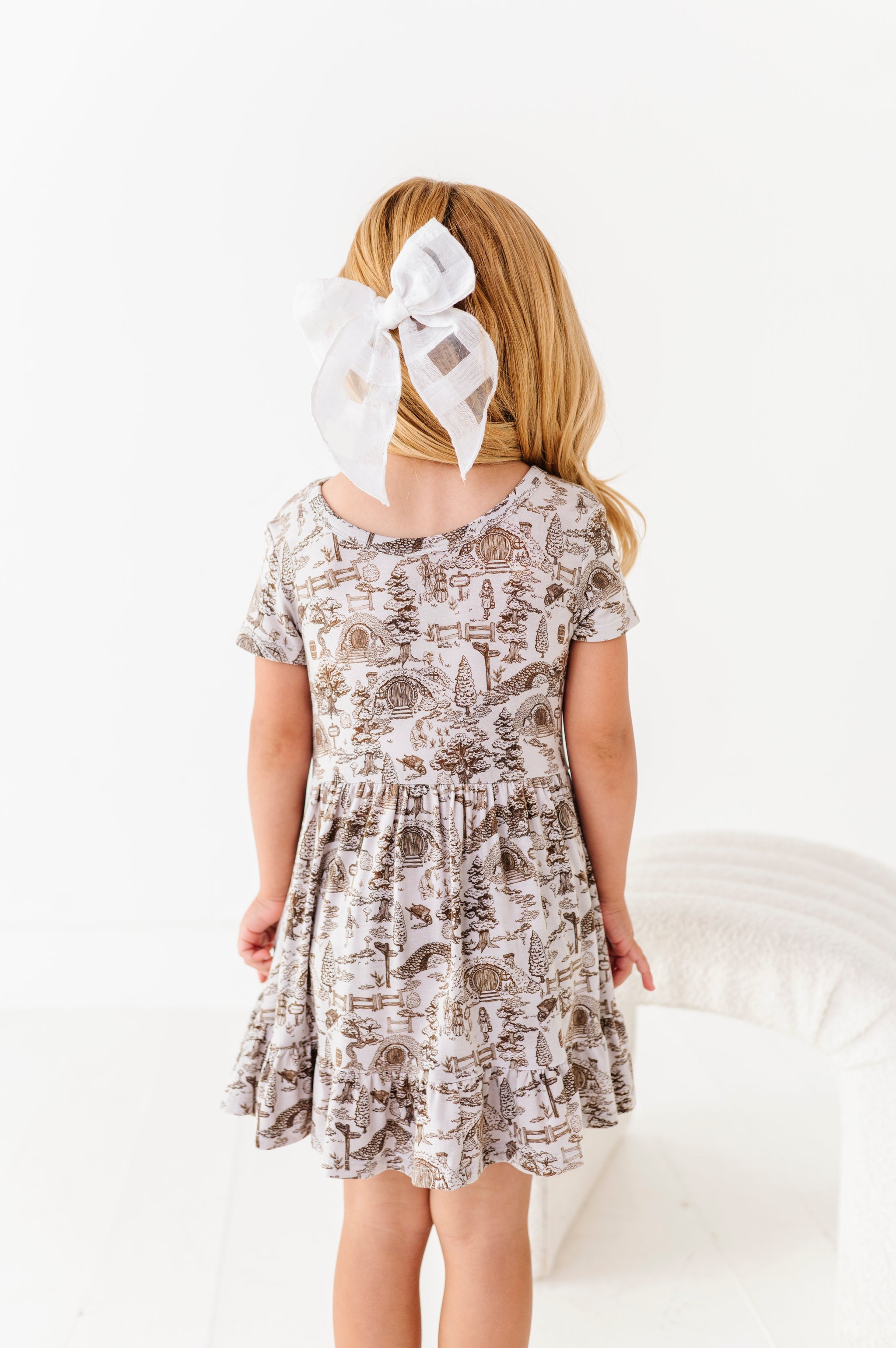 The Lord of The Rings™ Hobbiton™ Toile Girls' Twirl Dress + Shorts