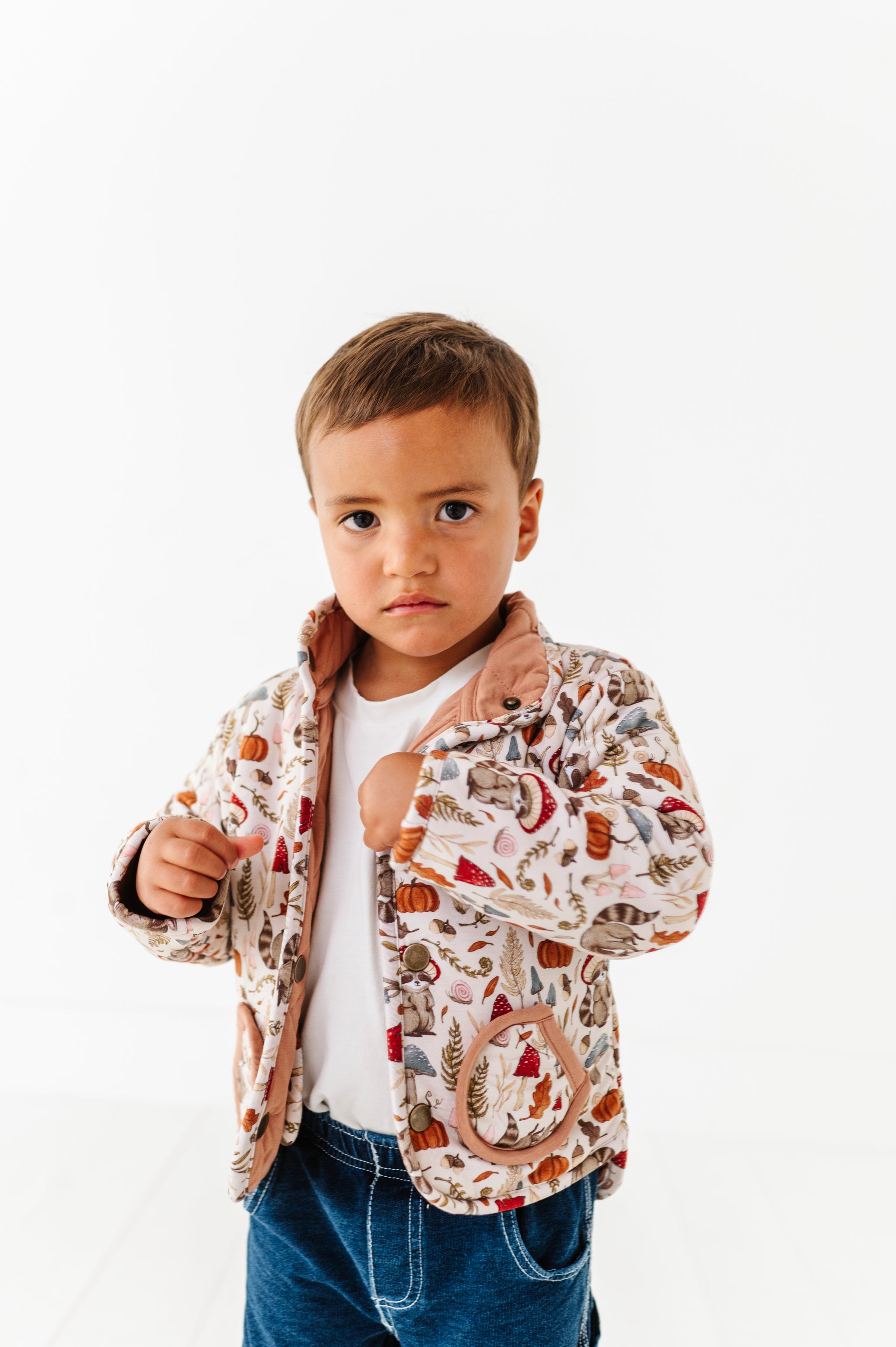 Cottagecore Critters Kids' Quilted Jacket