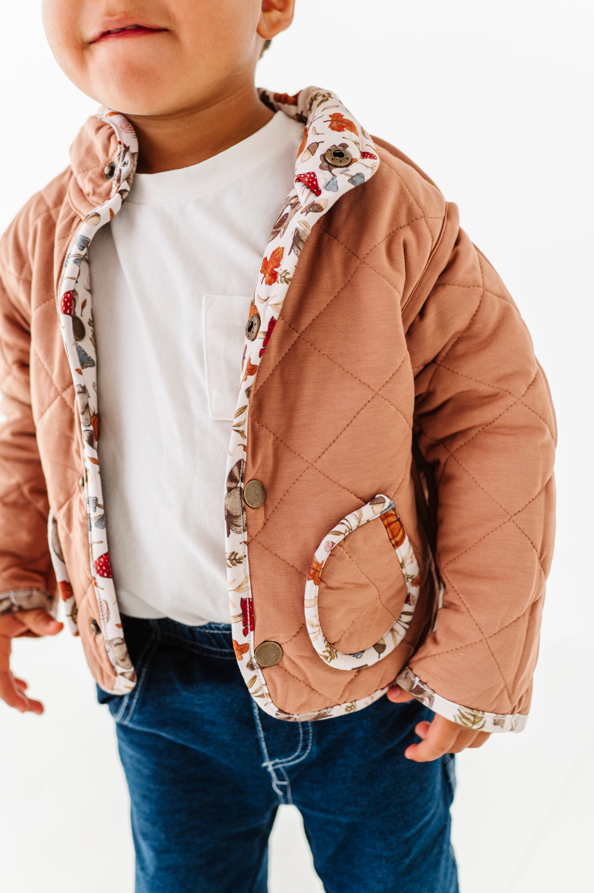 Cottagecore Critters Kids' Quilted Jacket