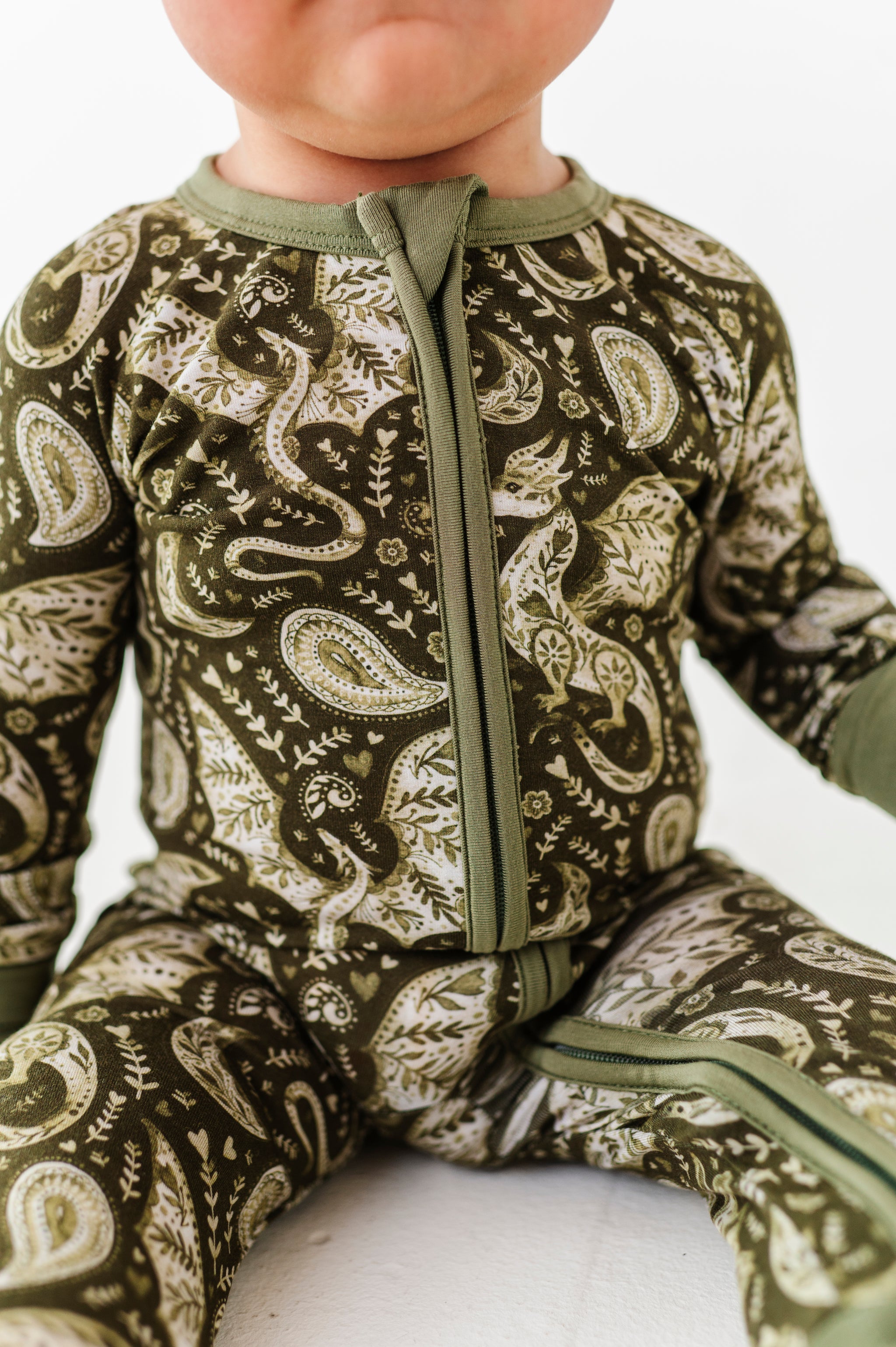 Dragon Thyme Zip Romper