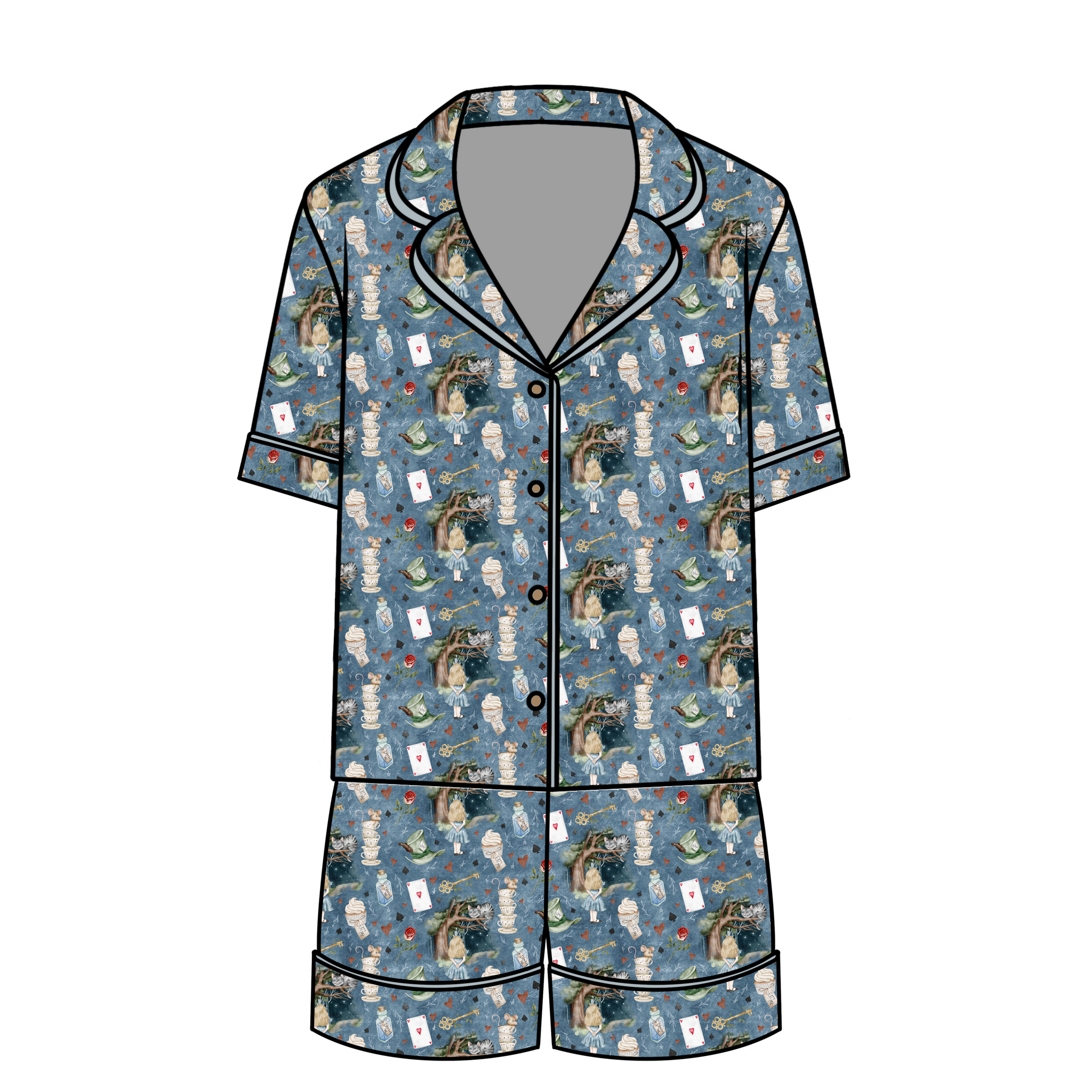 Alice’s Adventures Women's Relaxed Short-Sleeve PJ Set