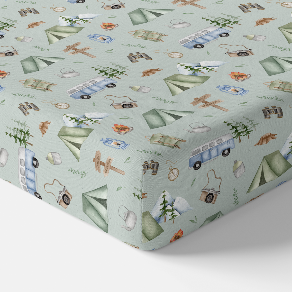 Camp Wildwoven Ribbed Crib Sheet (Imperfect)