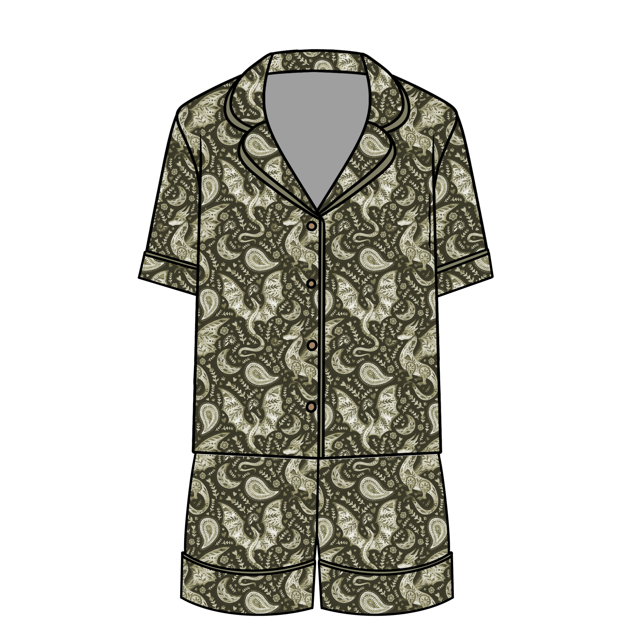 Dragon Thyme Relaxed Short-Sleeve PJ Set