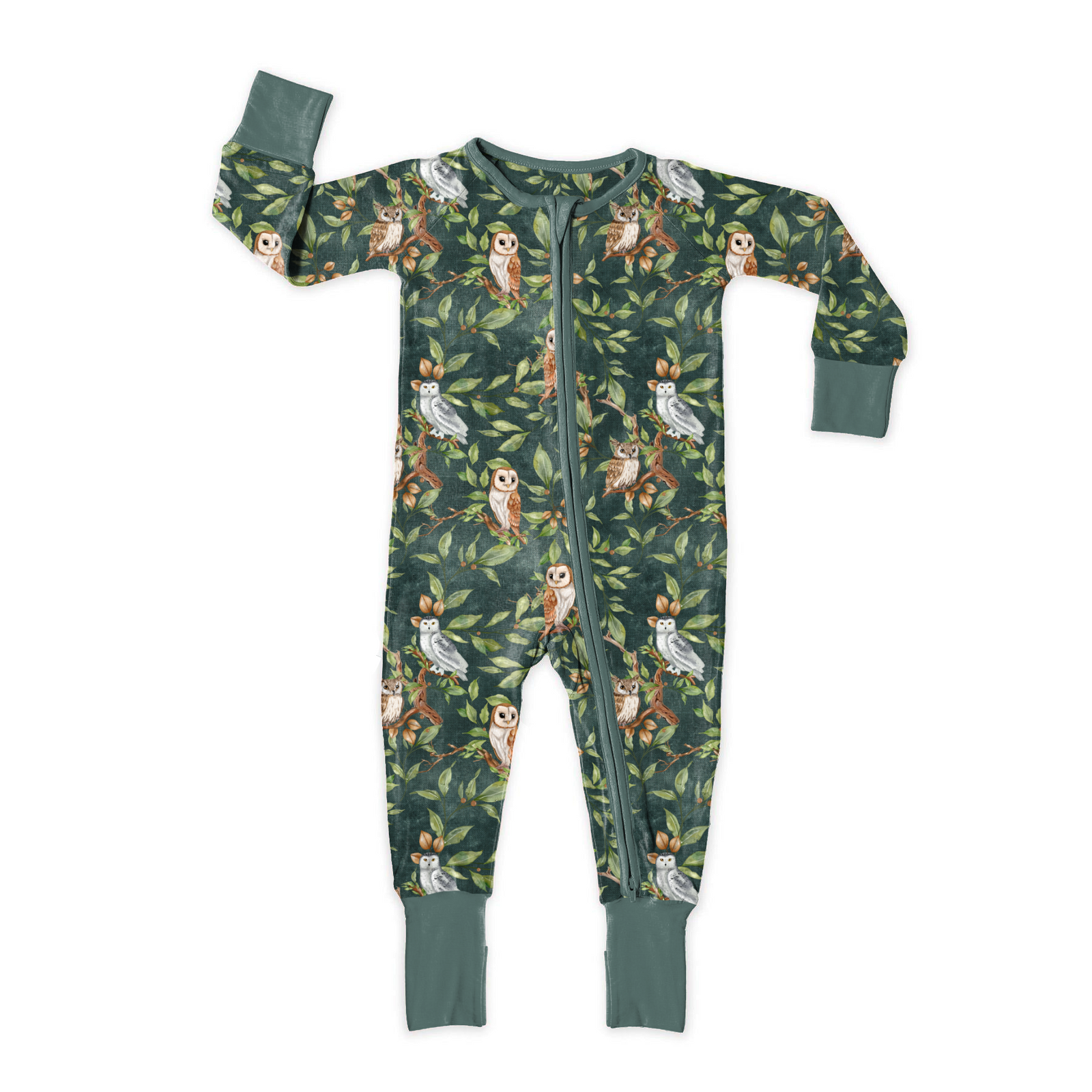 Night Owl Zip Romper