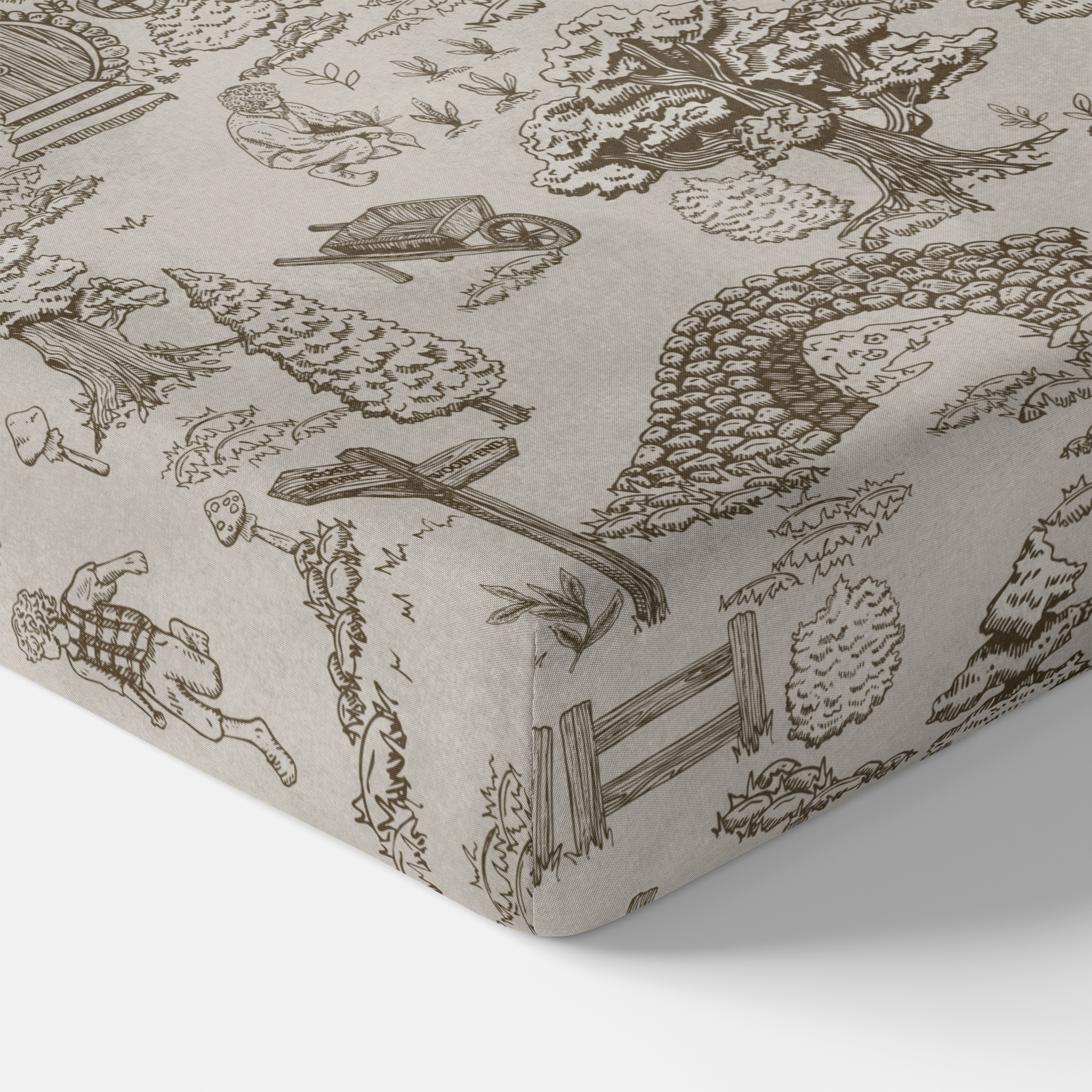 The Lord of The Rings™ Hobbiton™ Toile Crib Sheet