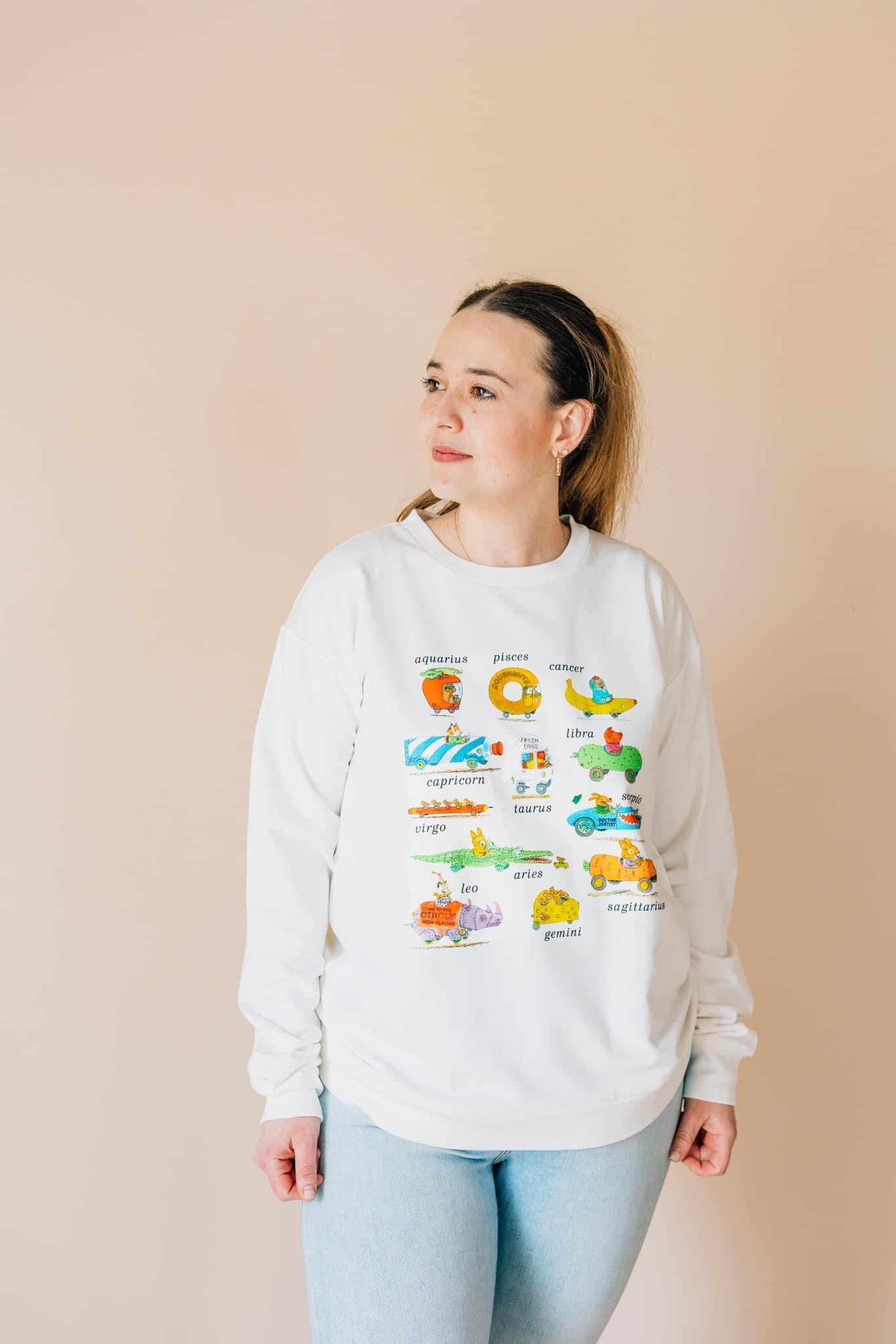 Richard Scarry's Busyworld™ Zodiac Adult Sweatshirt