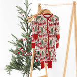 Vintage Santa Zip Romper