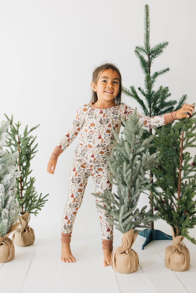 Cottagecore Critters Two-Piece Pajama Set