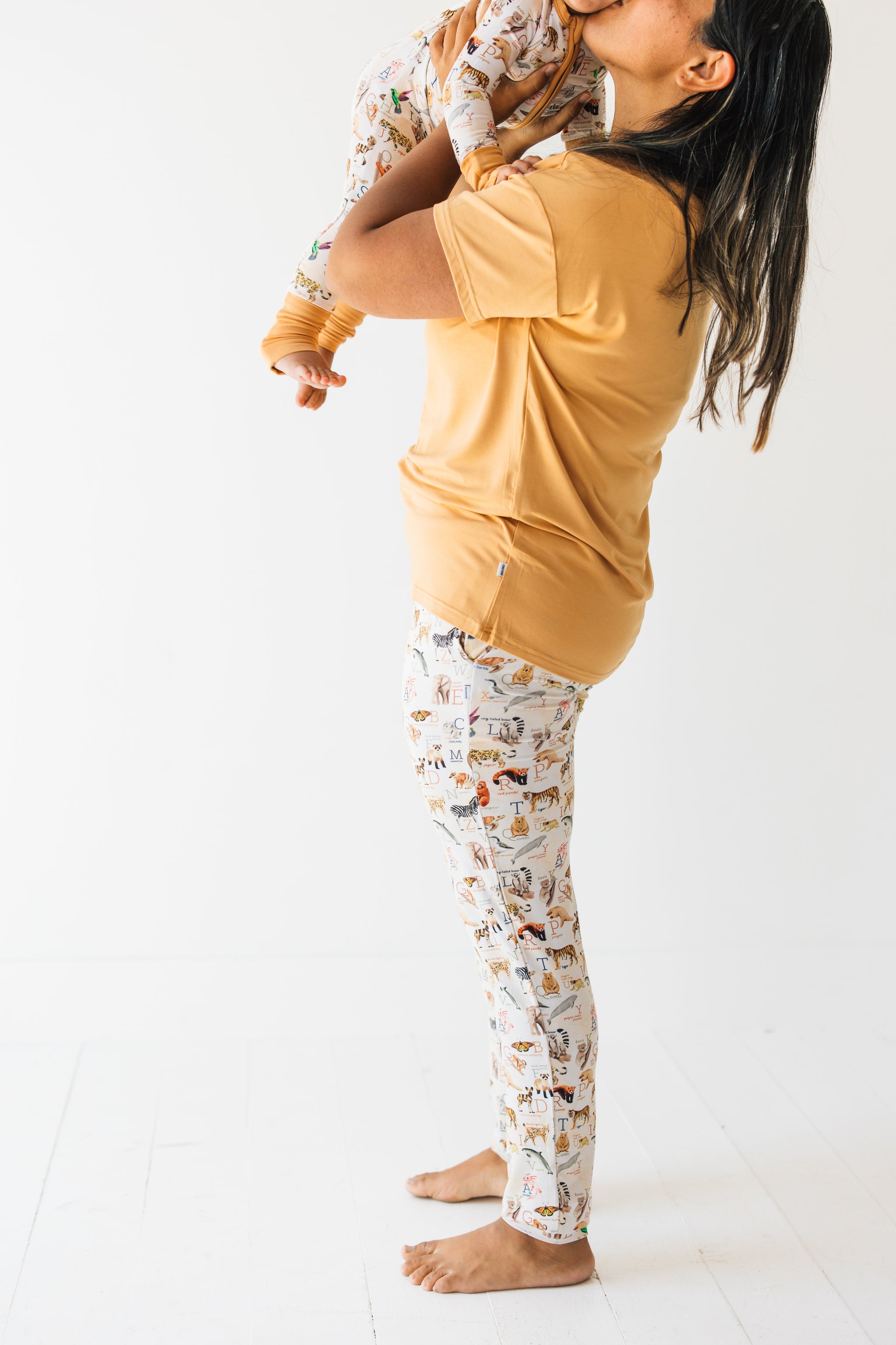 Endangered Animals Alphabet Women’s Modal Jersey Joggers