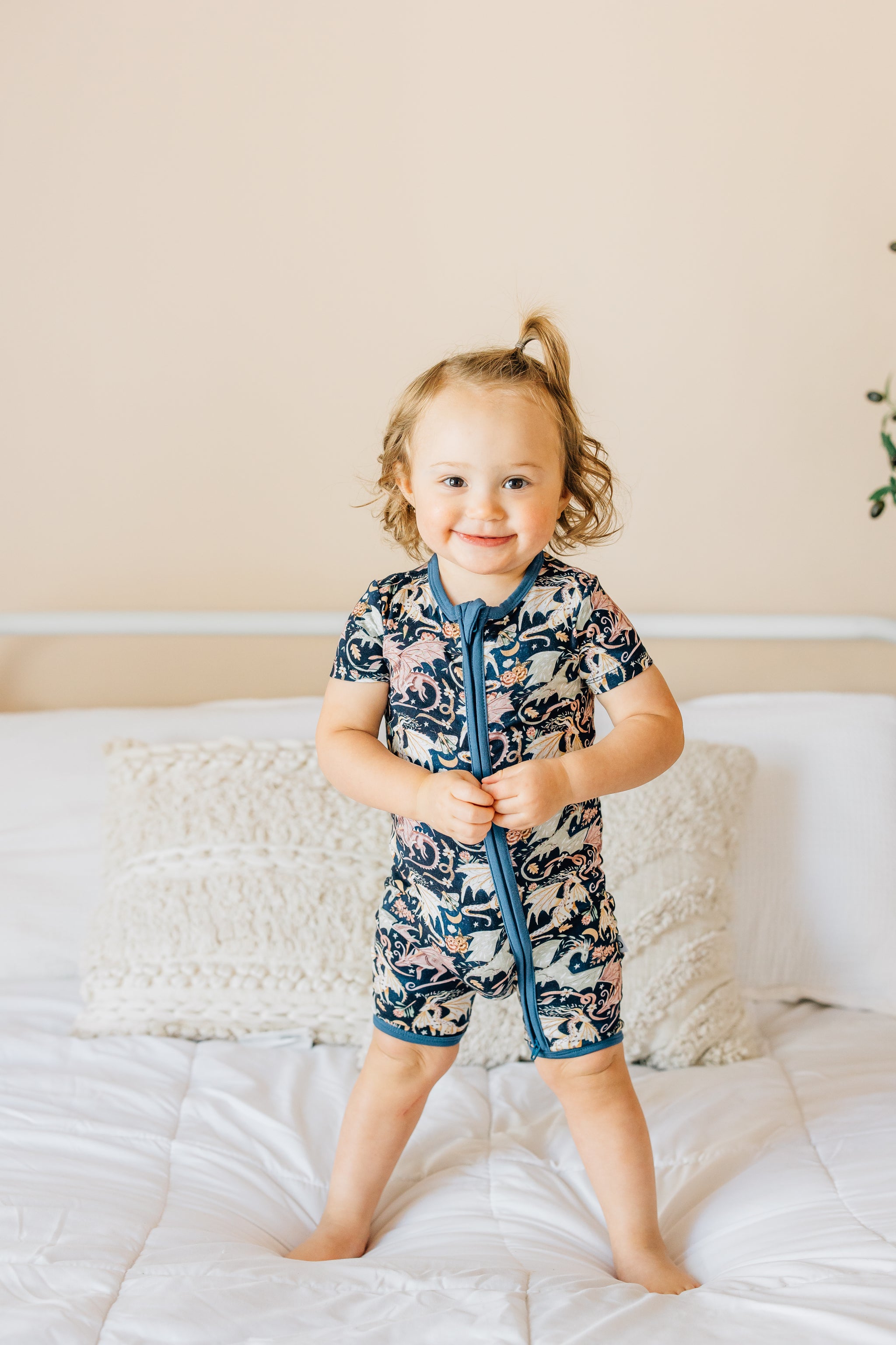 Dancing Dragons Shortie Romper