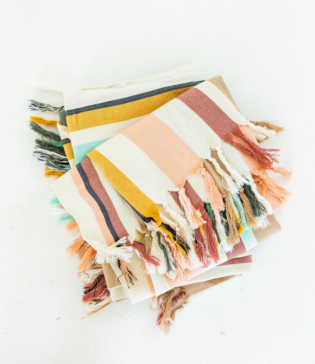 Rainbow Bath-to-Beach Bamboo + Organic Cotton Towel
