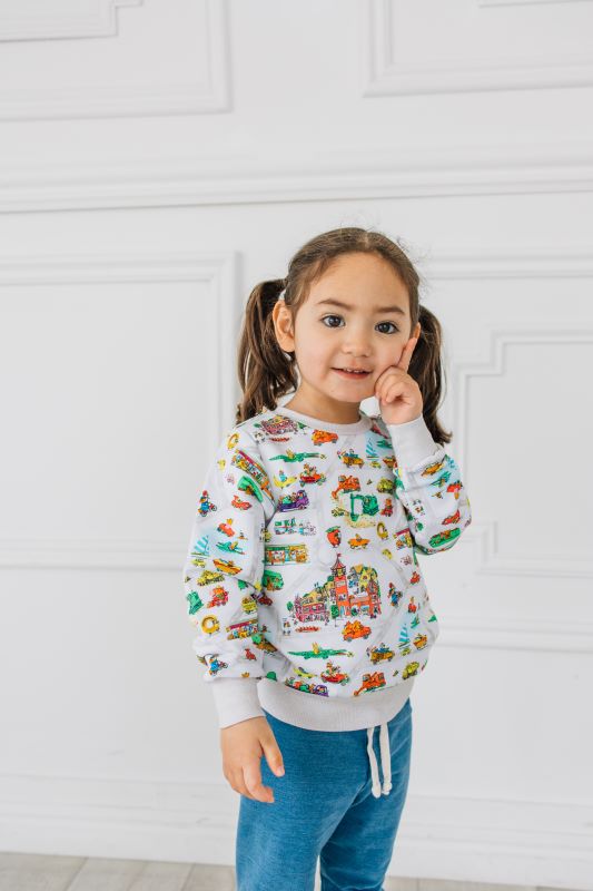 Richard Scarry's Busyworld™ Busytown Map Crewneck Sweatshirt