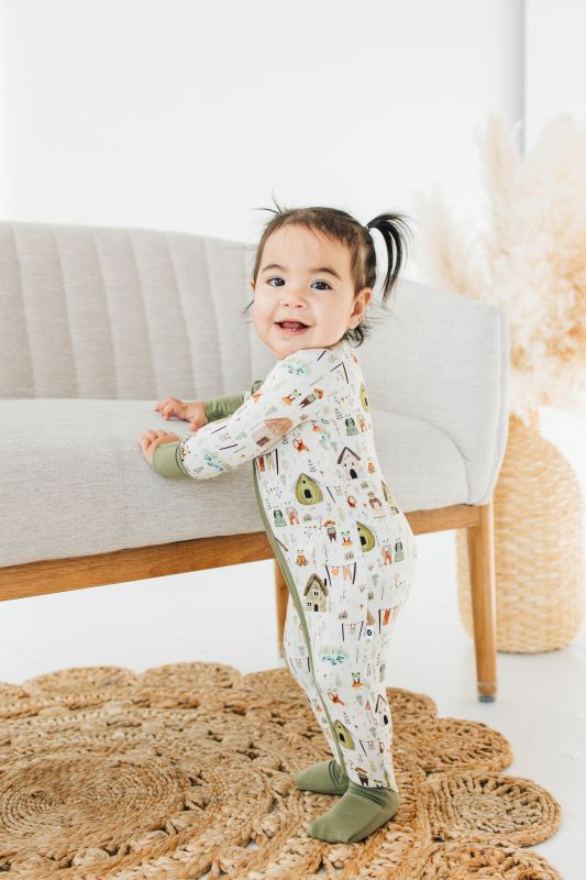 Hoppy Homestead Zip Romper
