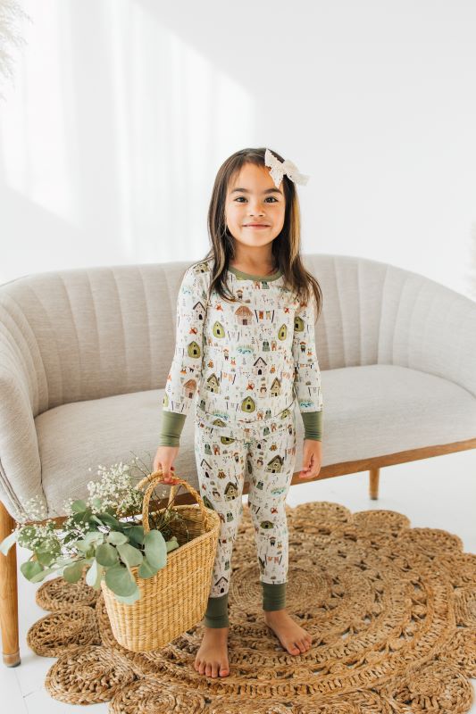 Hoppy Homestead Two-Piece Pajama Set