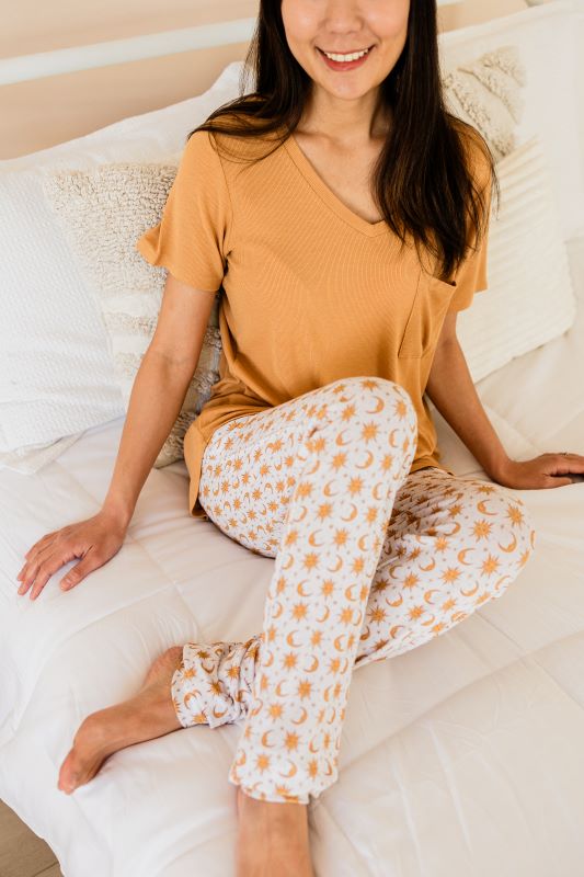 Celestial Ribbed Women's Modal Jersey Joggers
