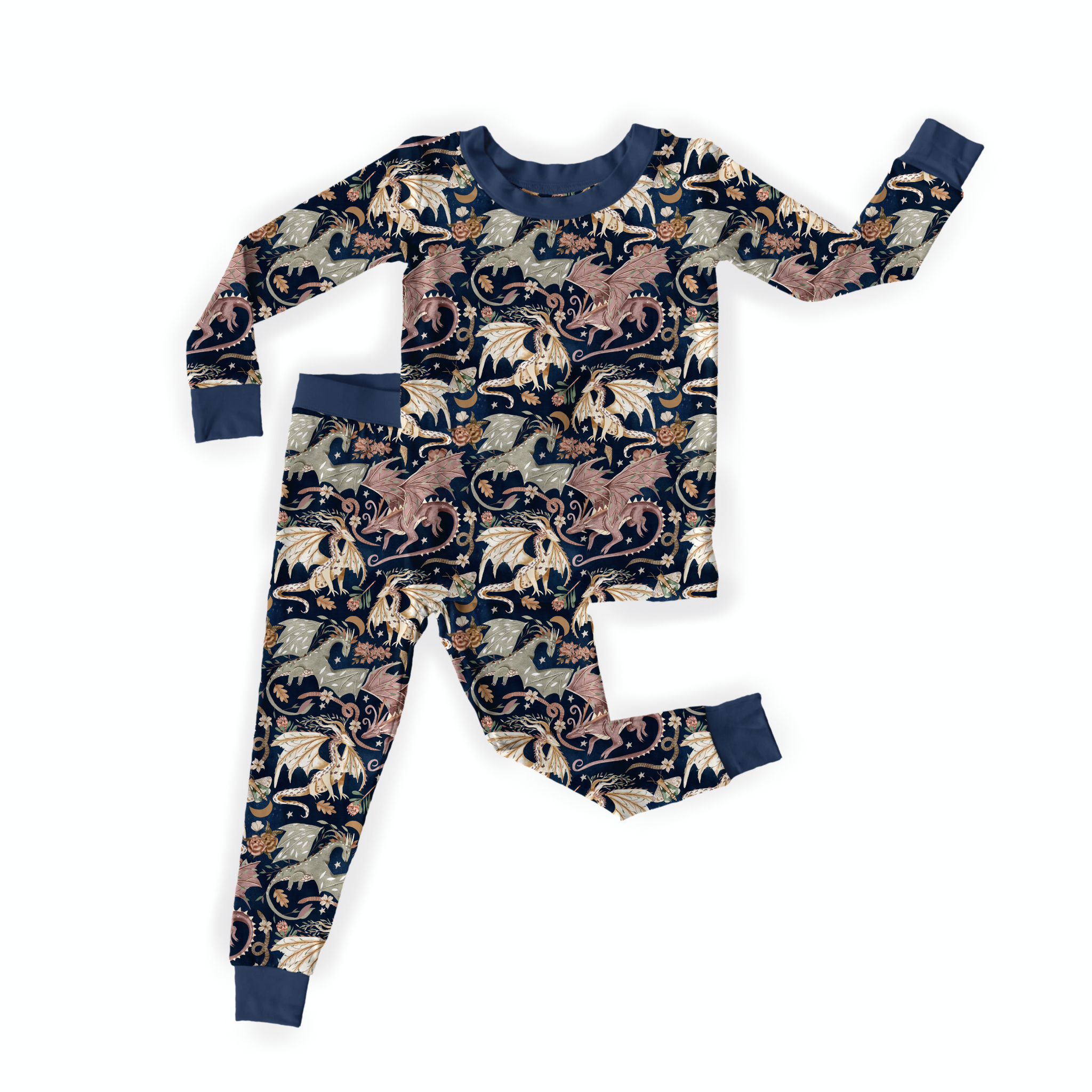 Dancing Dragons Two-Piece Pajama Set