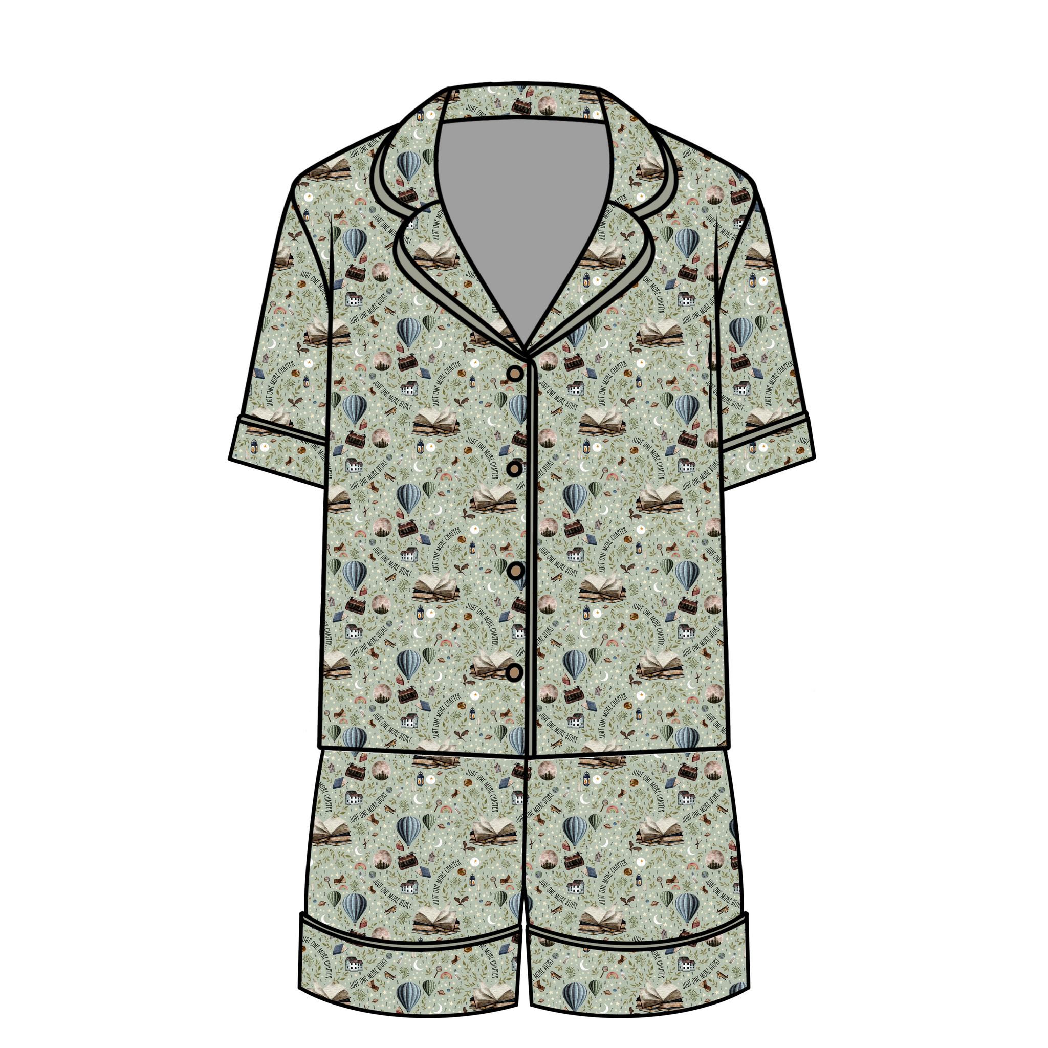 One More Story Women's Relaxed Short-Sleeve PJ Set