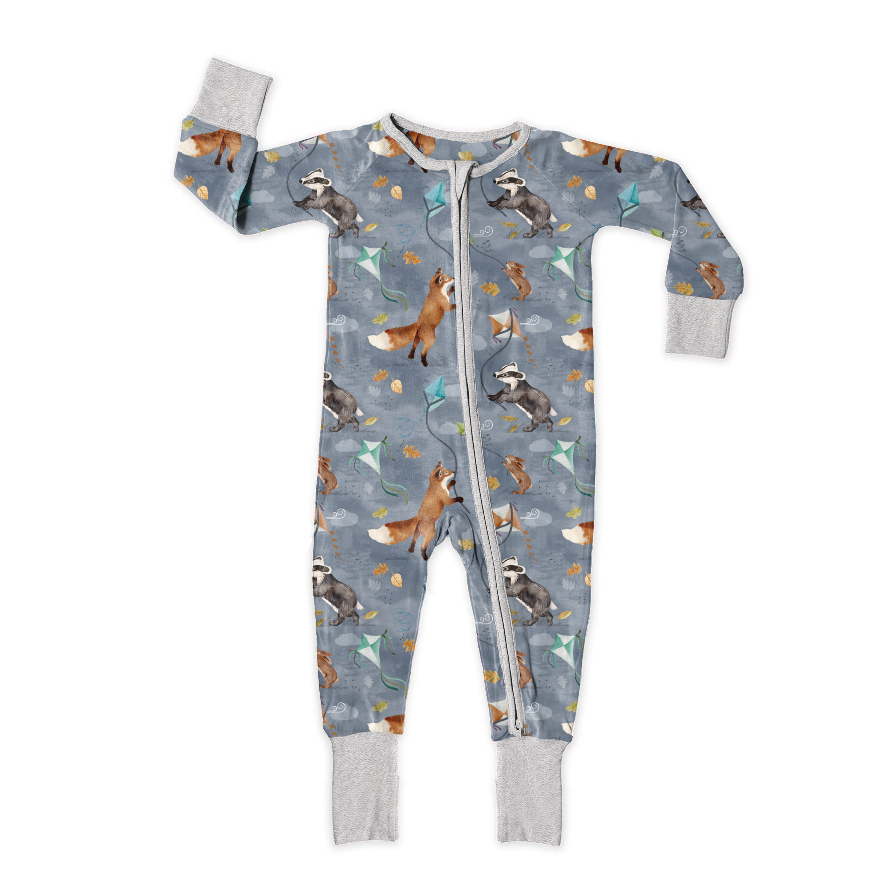 Stormy Skies Zip Romper