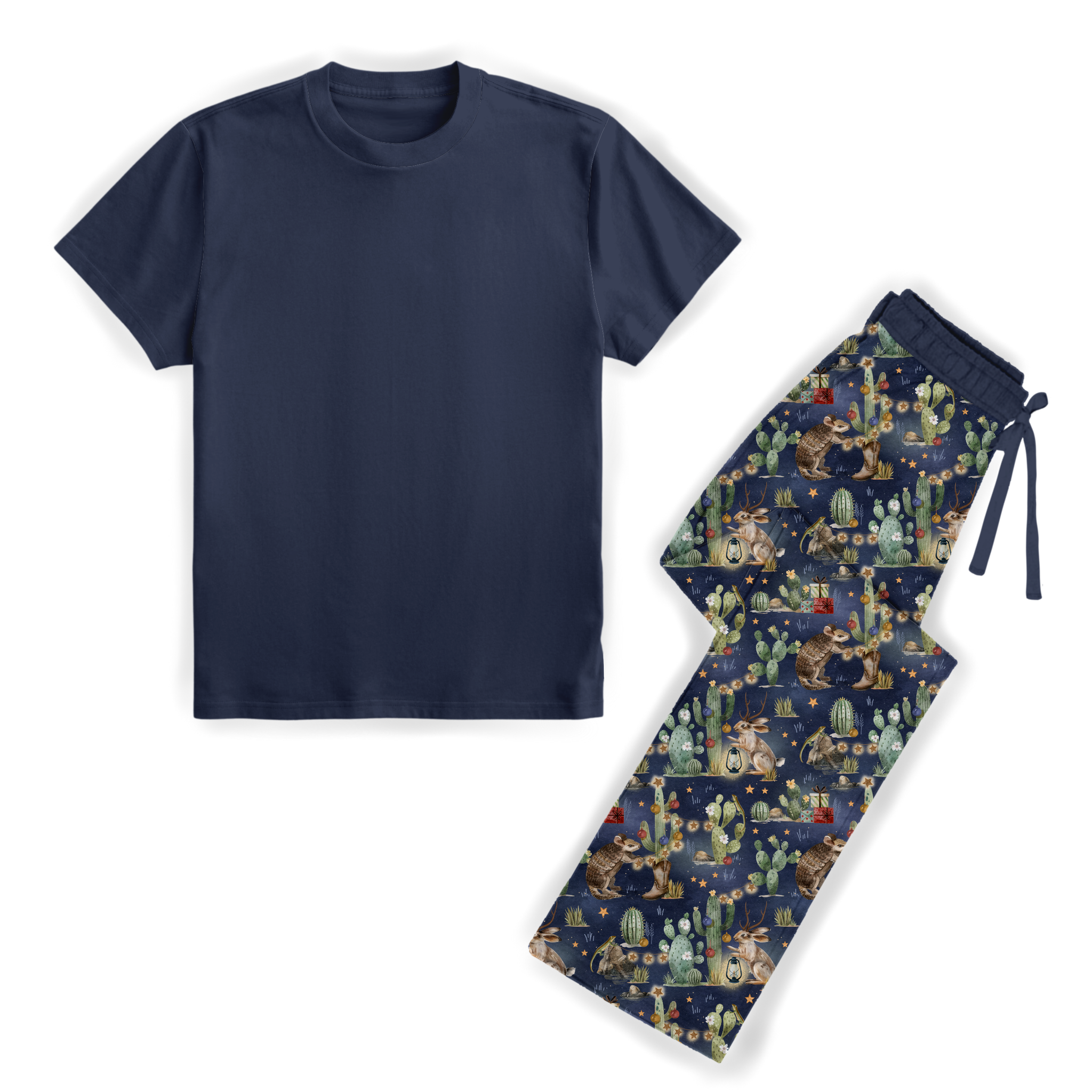 Western Holidays Men's Pajama Set