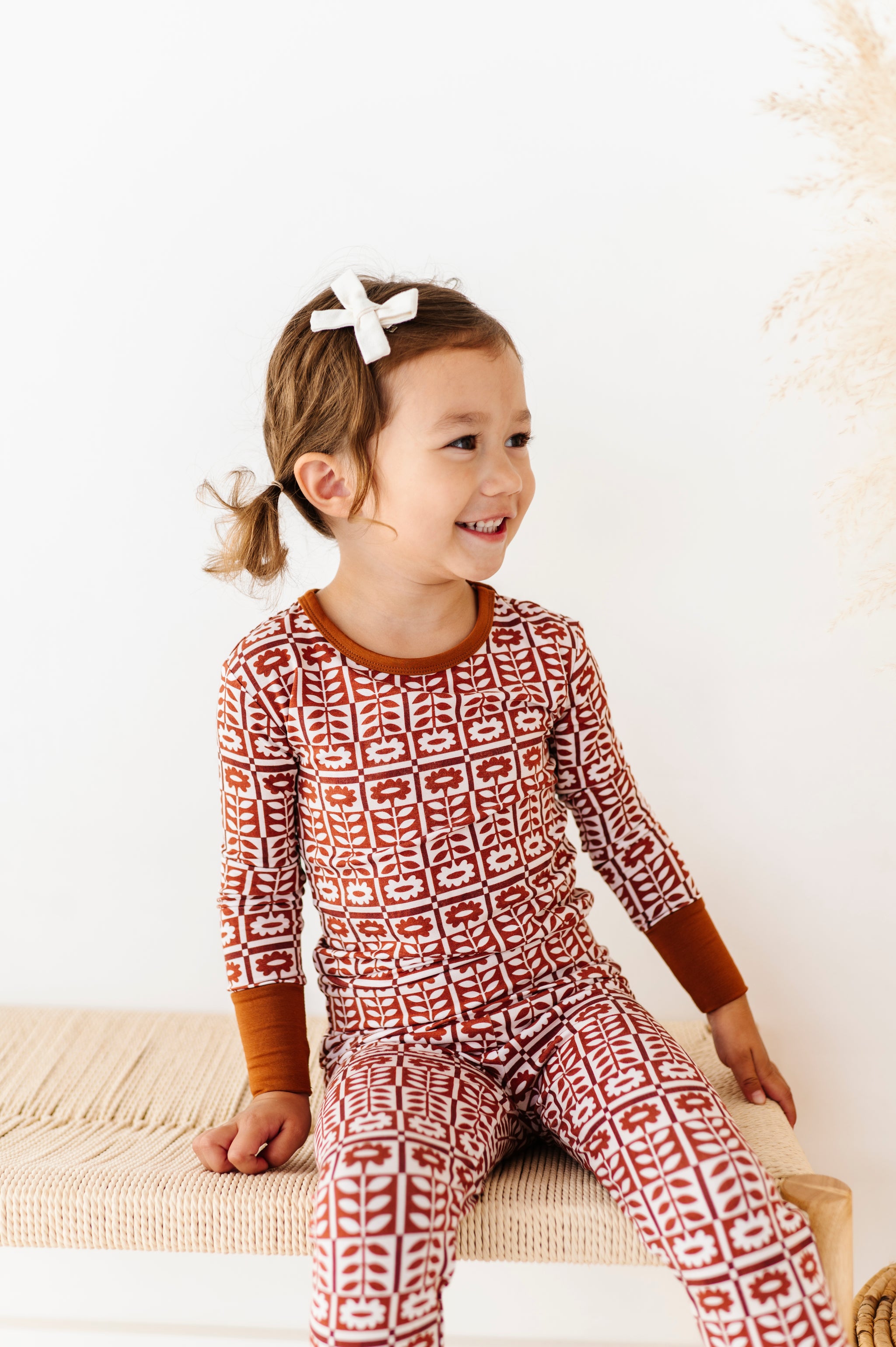 Spiced Blooms Two-Piece Pajama Set