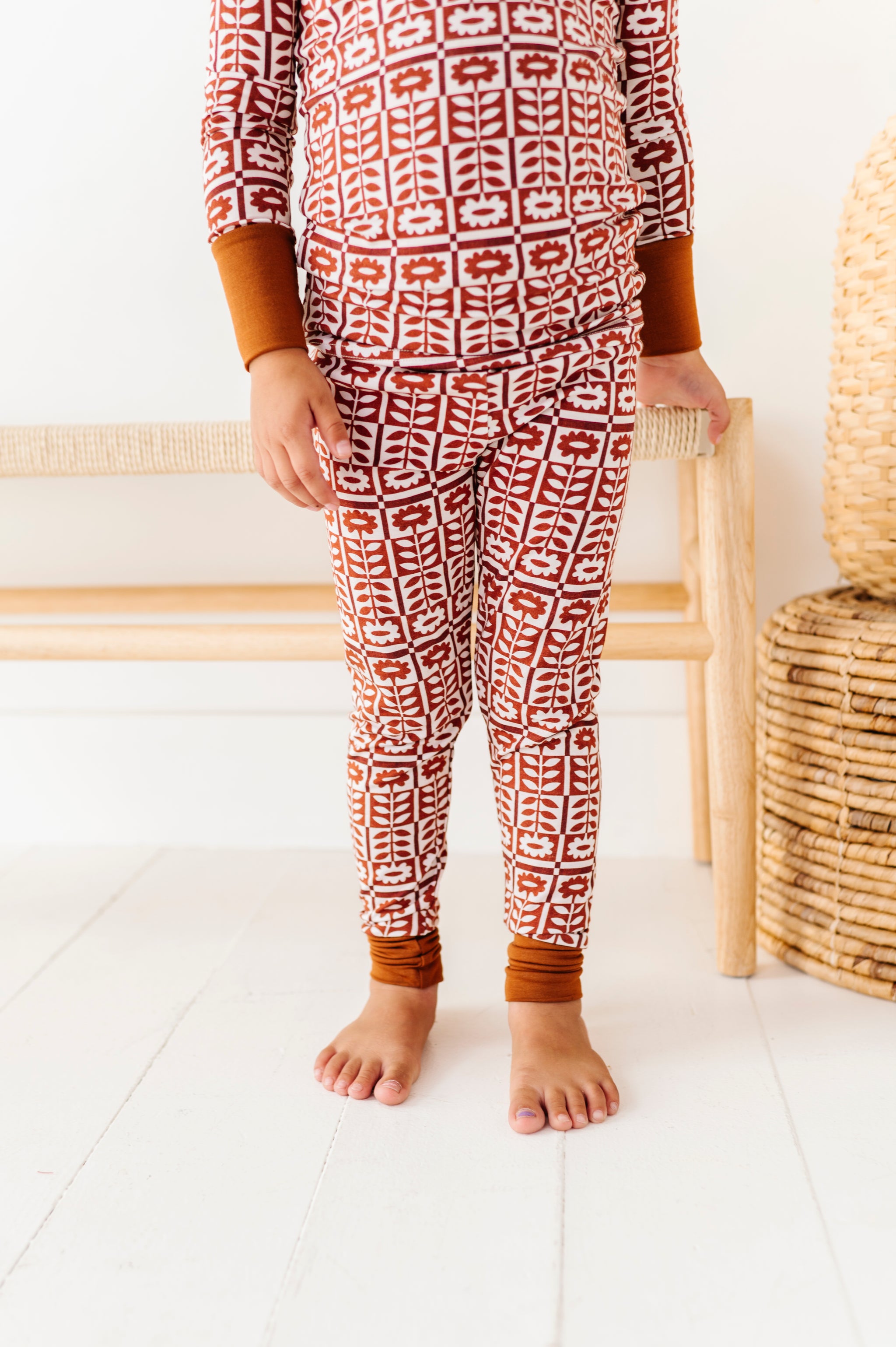 Spiced Blooms Two-Piece Pajama Set