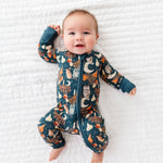 Owl-O-Ween Zip Romper