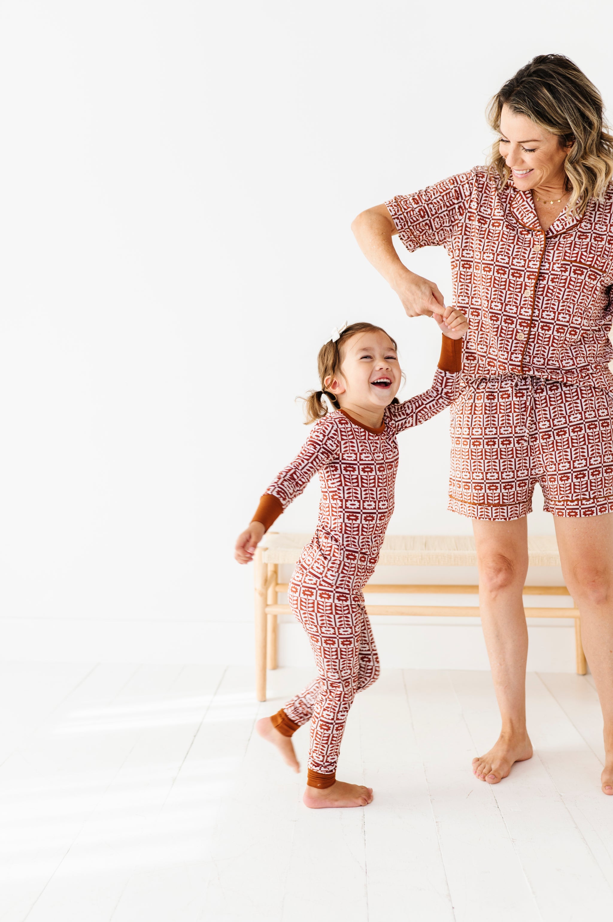 Spiced Blooms Two-Piece Pajama Set