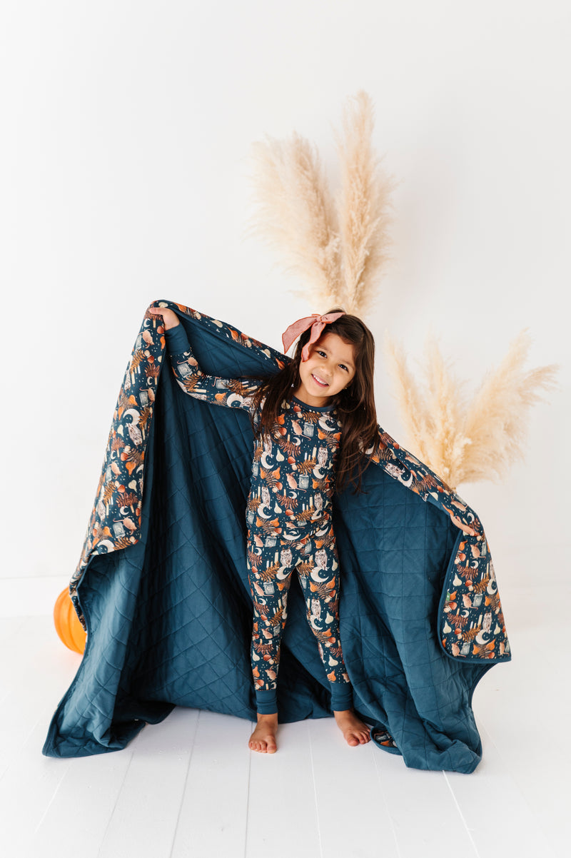 Owl-O-Ween Quilted Oversized Blanket