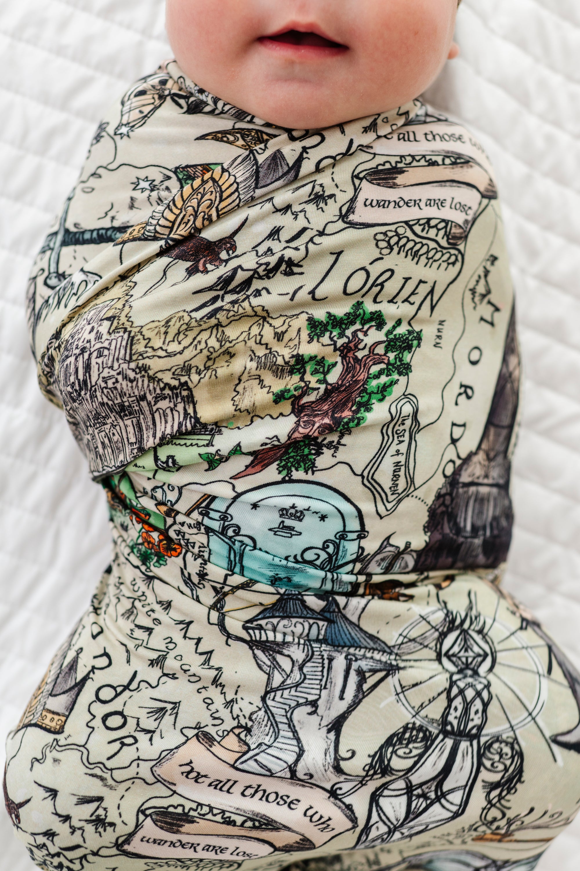 Map of Middle-earth™ Swaddle & Hat Set