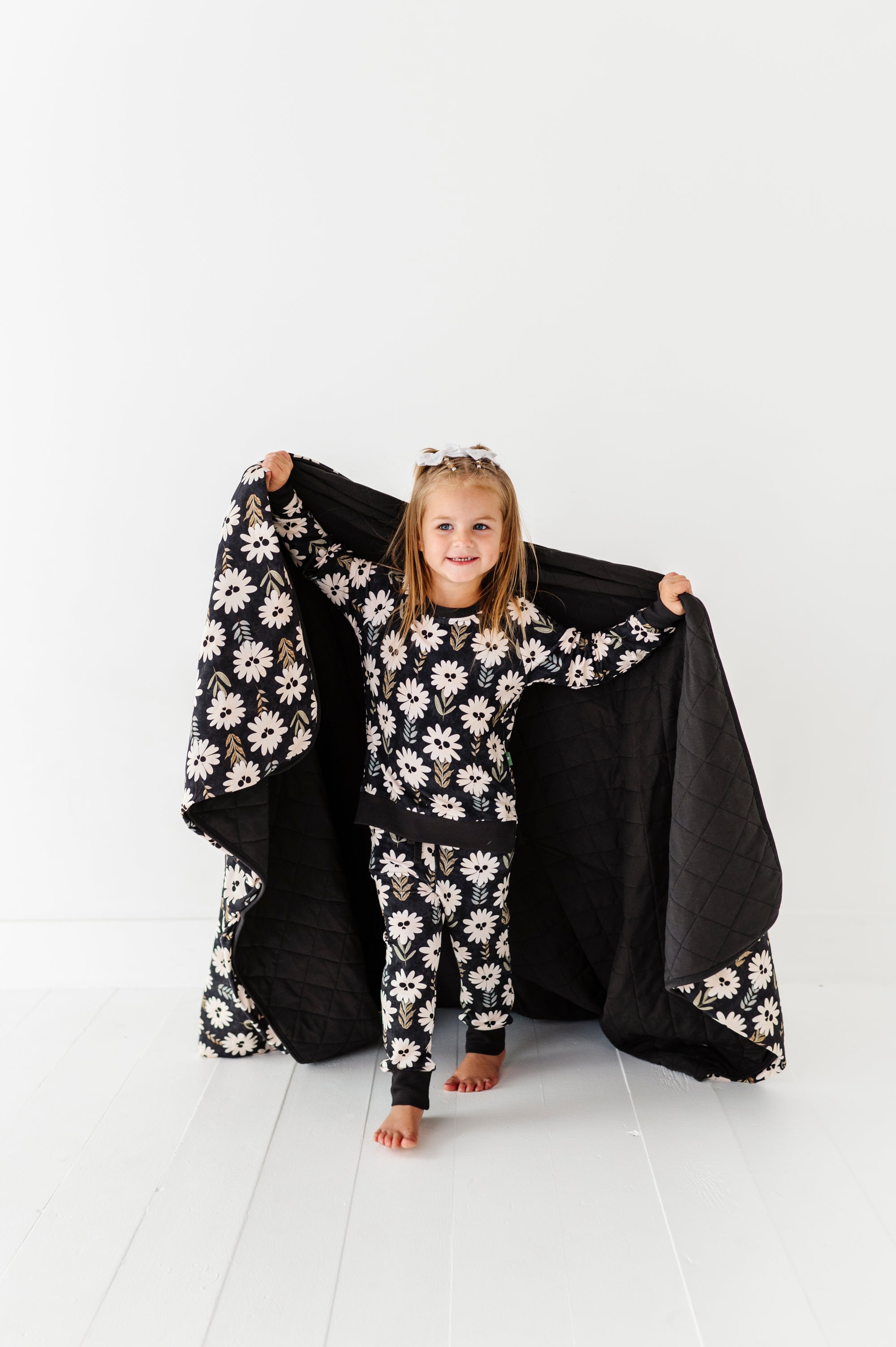Mourning Glory Quilted Oversized Blanket