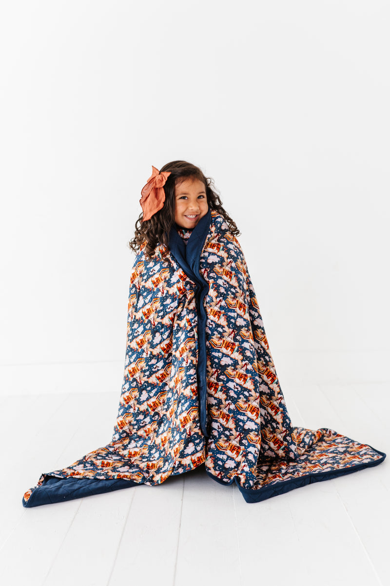 Fae Library Quilted Oversized Blanket