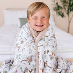 100 Acre Map Quilted Oversized Blanket
