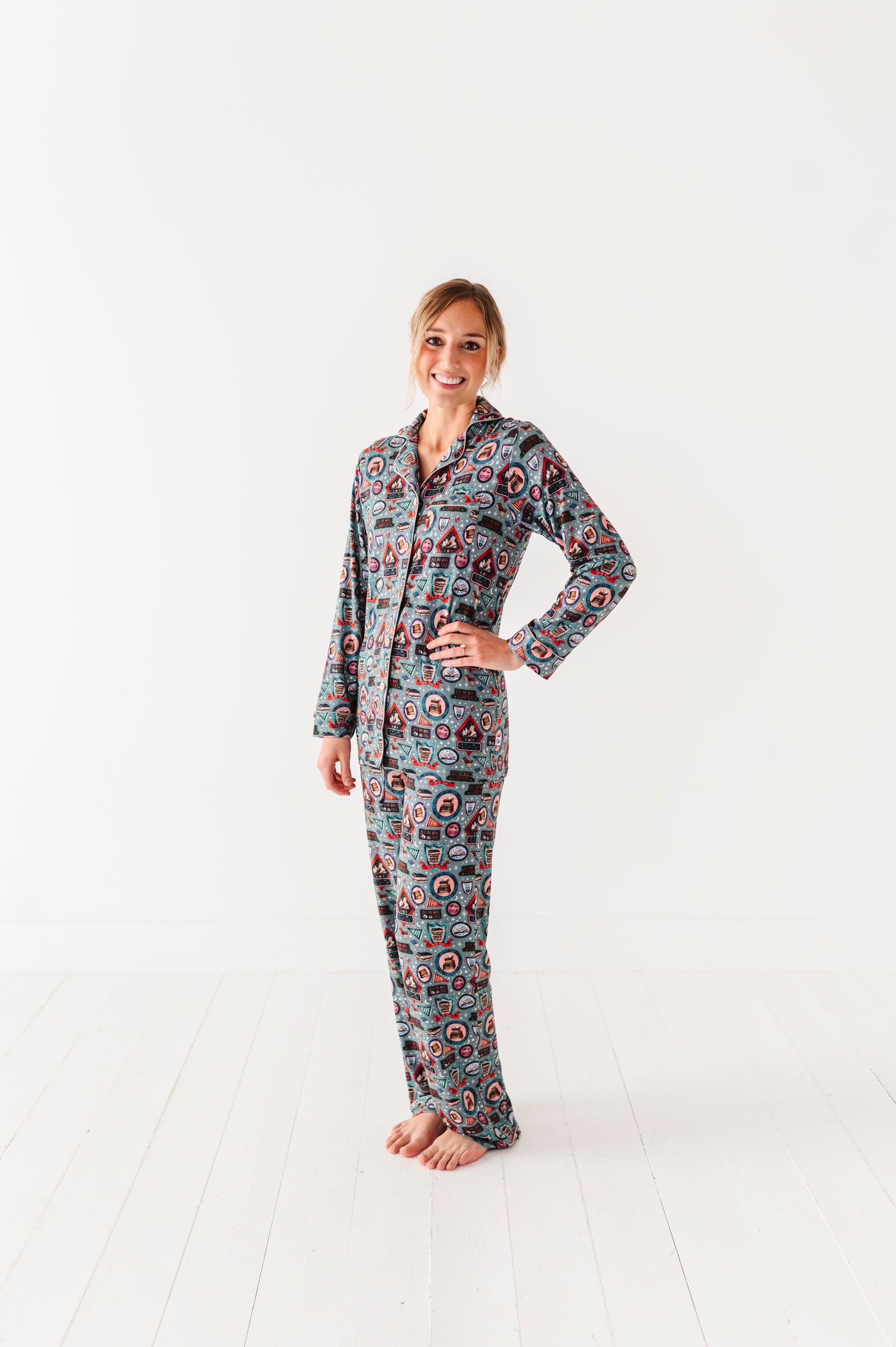 Late Night Book Club Women's Relaxed Long-Sleeve PJ Set