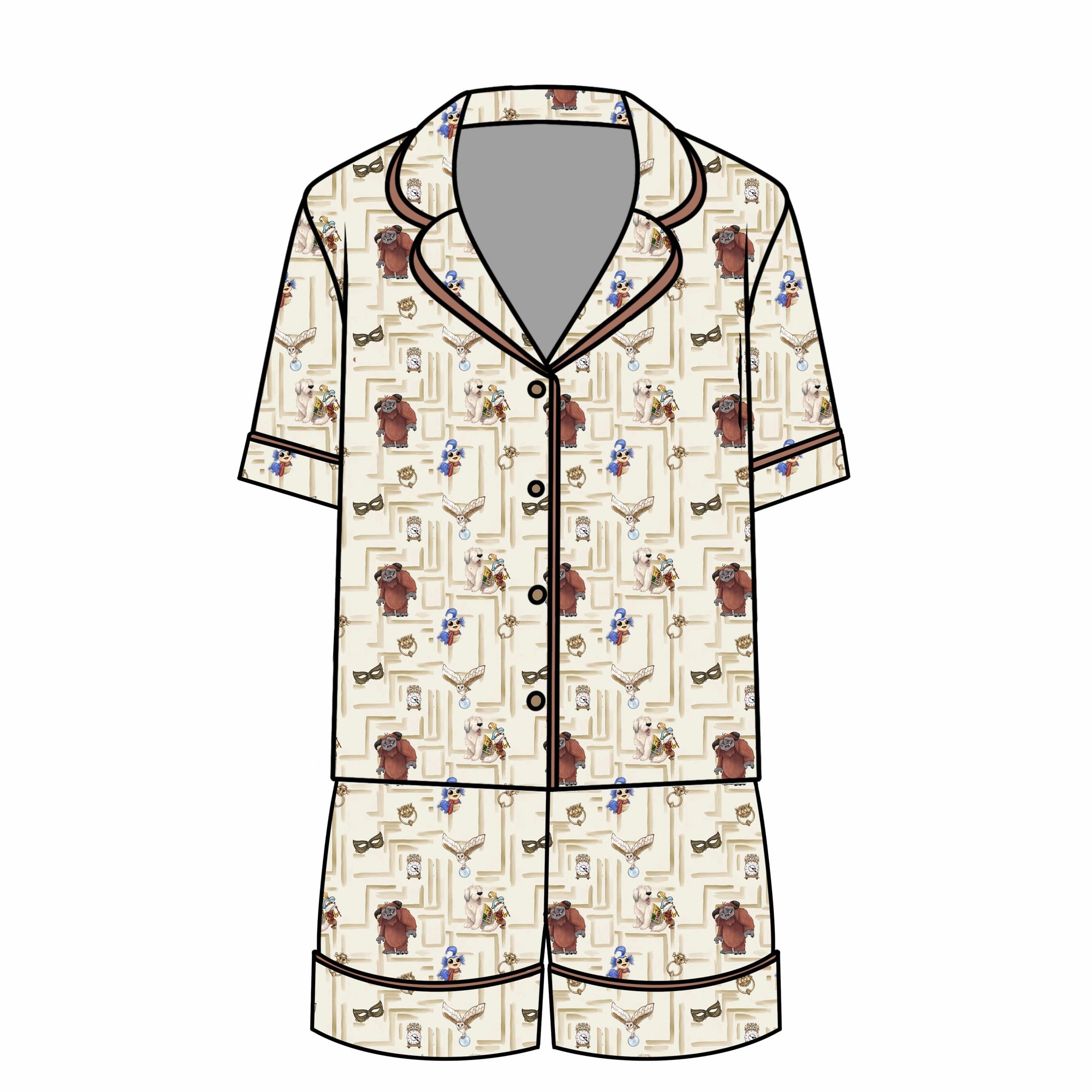 Labyrinth™ Icons Women's Relaxed Short-Sleeve PJ Set