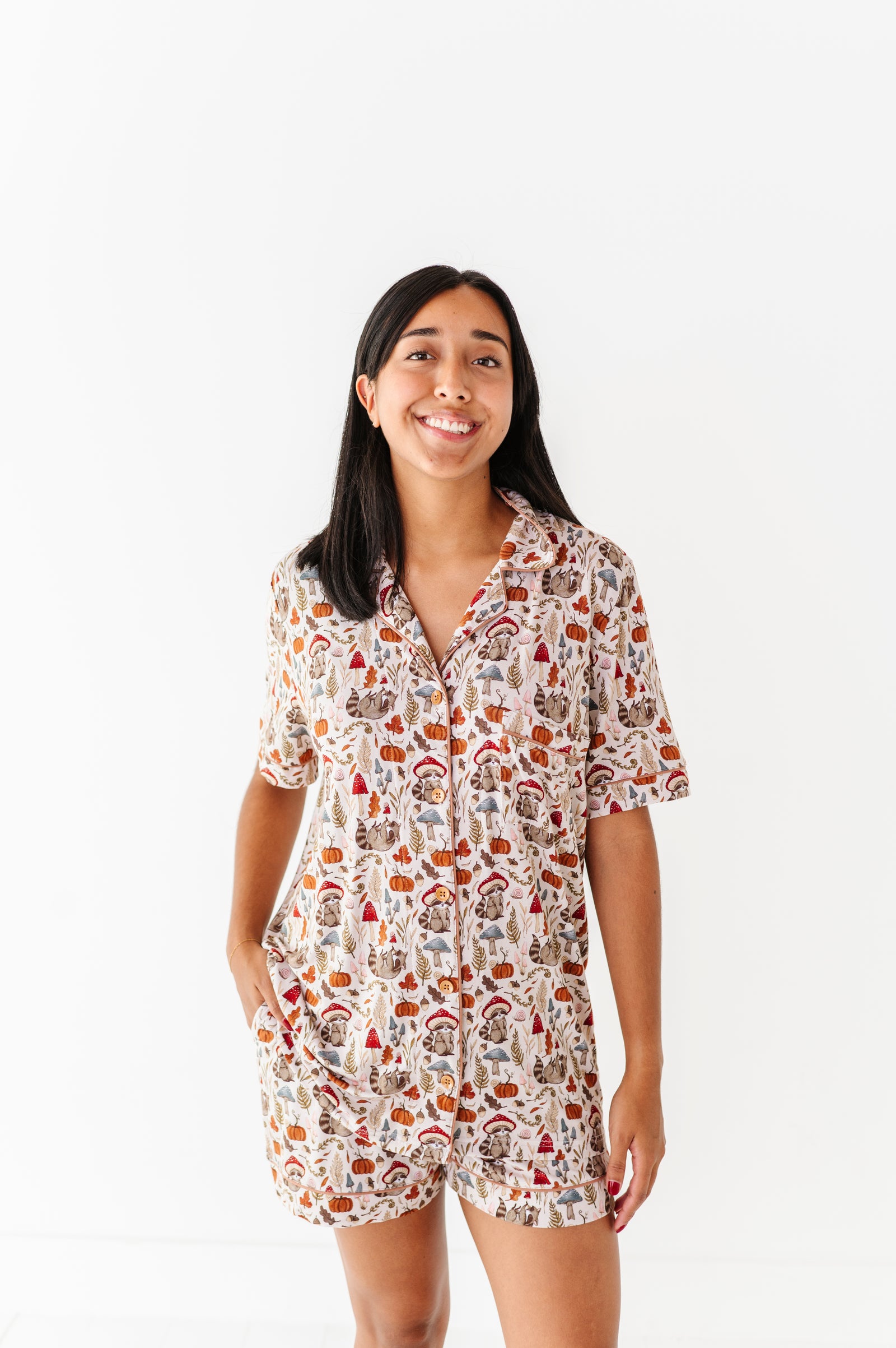 Cottagecore Critters Relaxed Short-Sleeve PJ Set