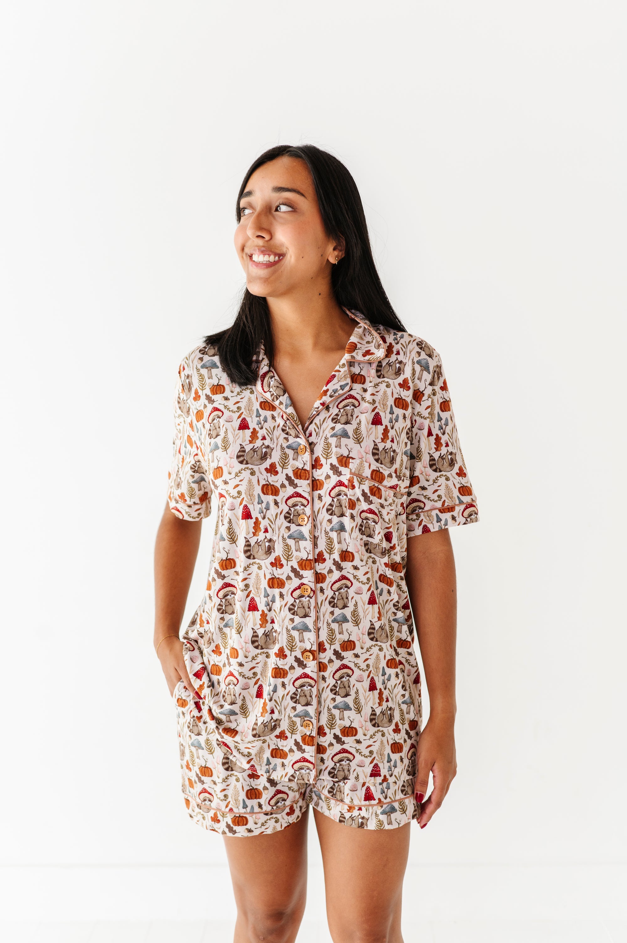 Cottagecore Critters Relaxed Short-Sleeve PJ Set