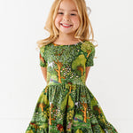 Medieval Gardens Girls' Twirl Dress + Shorts