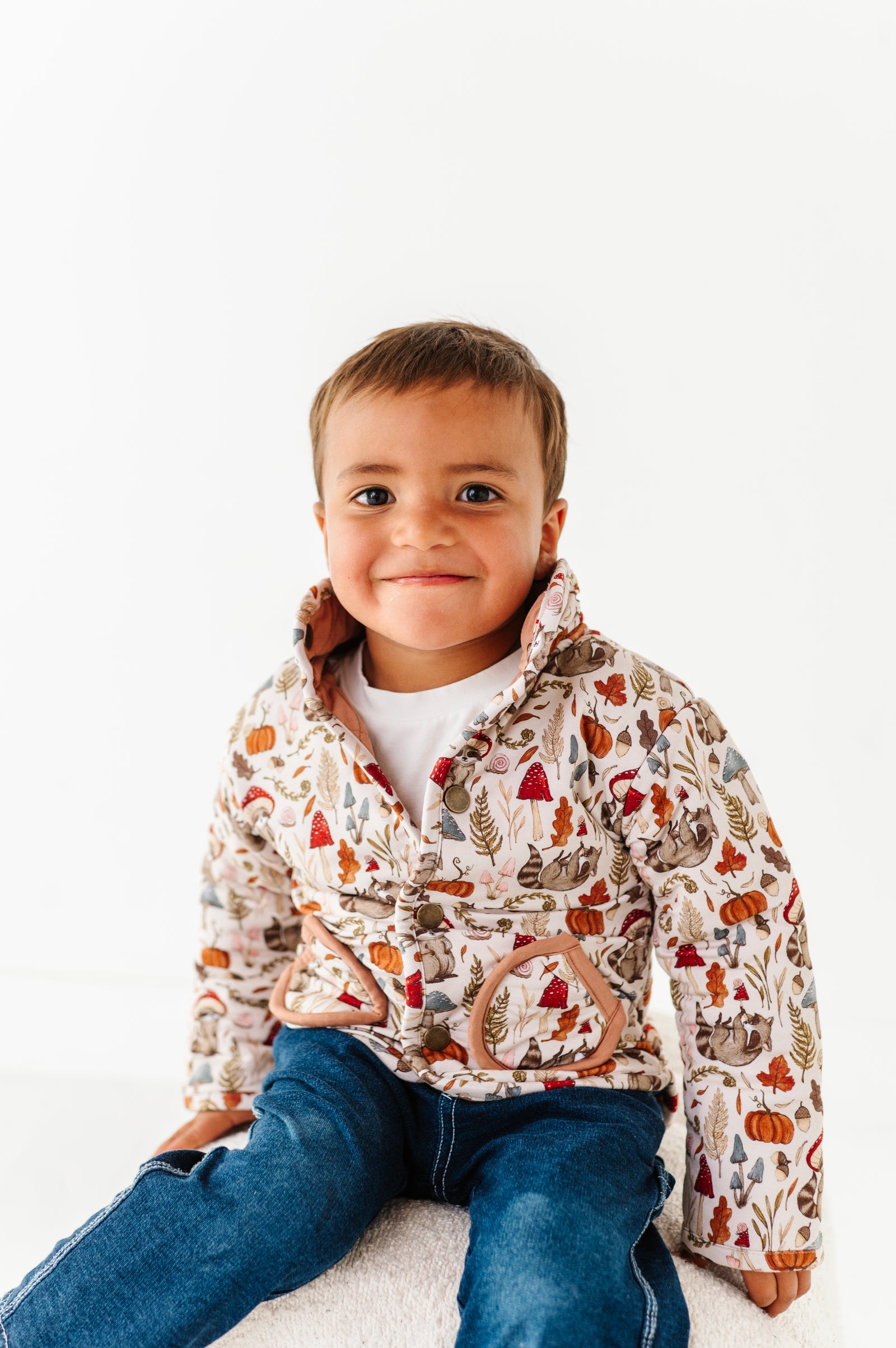 Cottagecore Critters Kids' Quilted Jacket