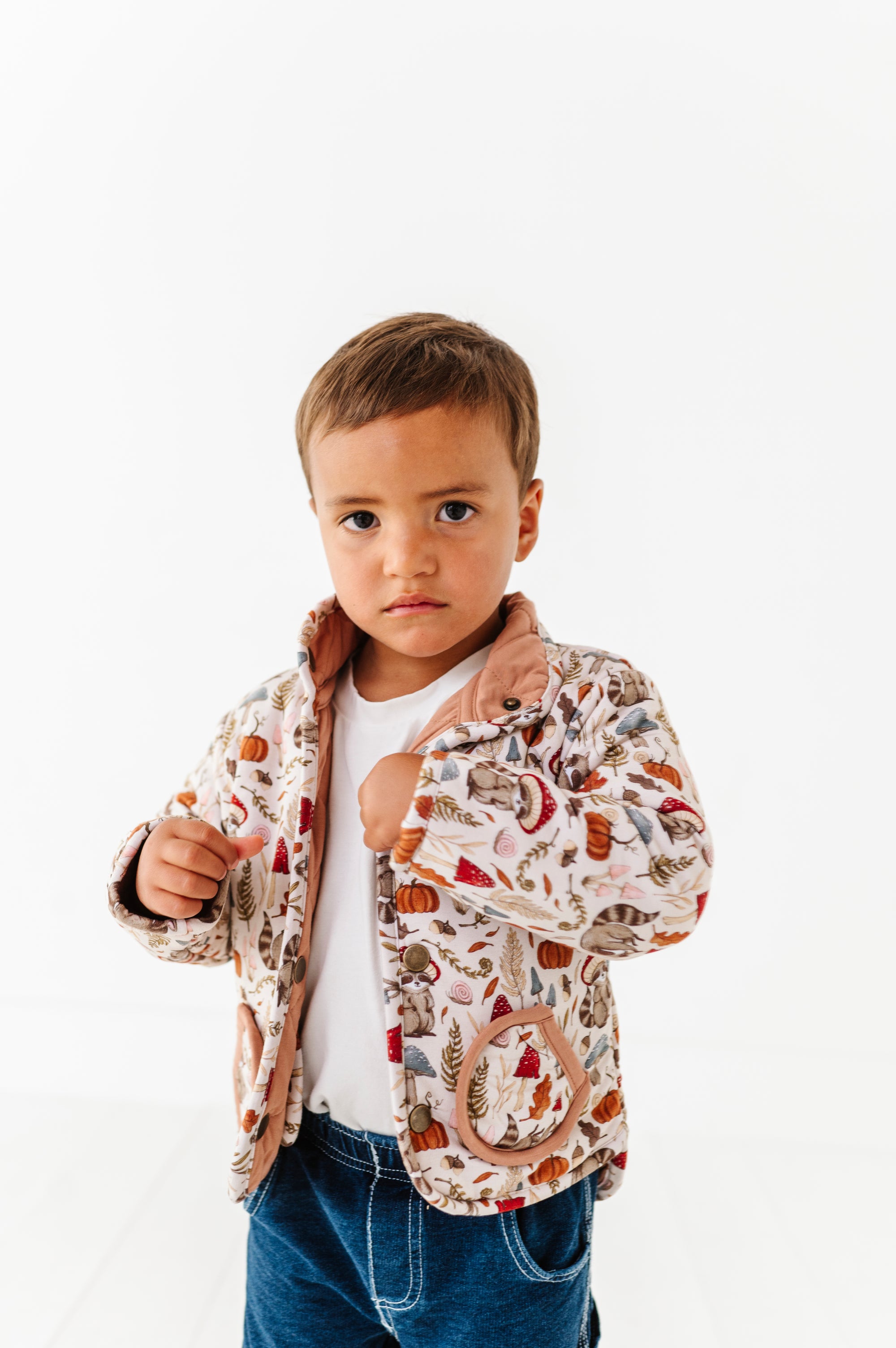 Cottagecore Critters Kids' Quilted Jacket